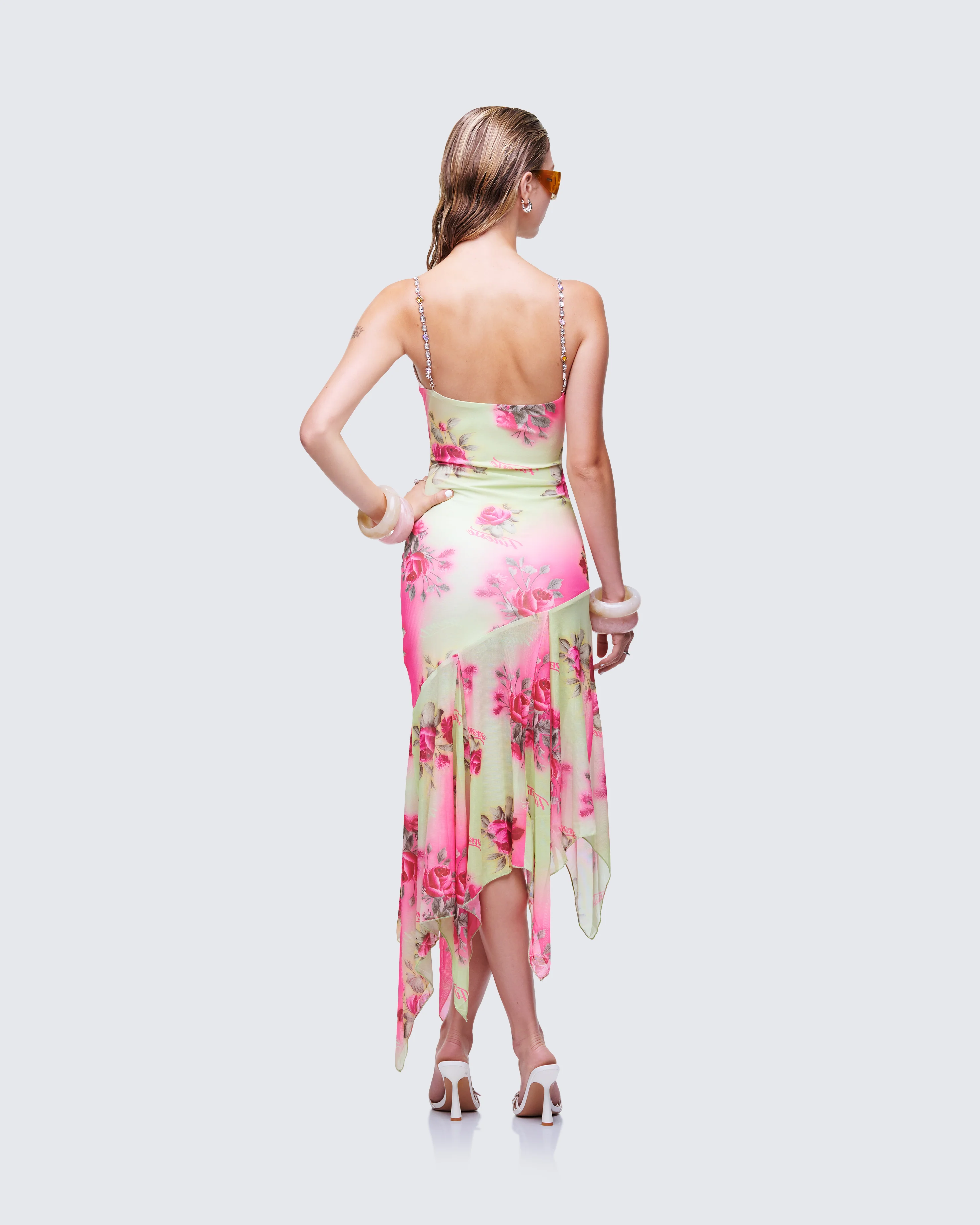 Nola Multi Printed Midi Dress - Image 5