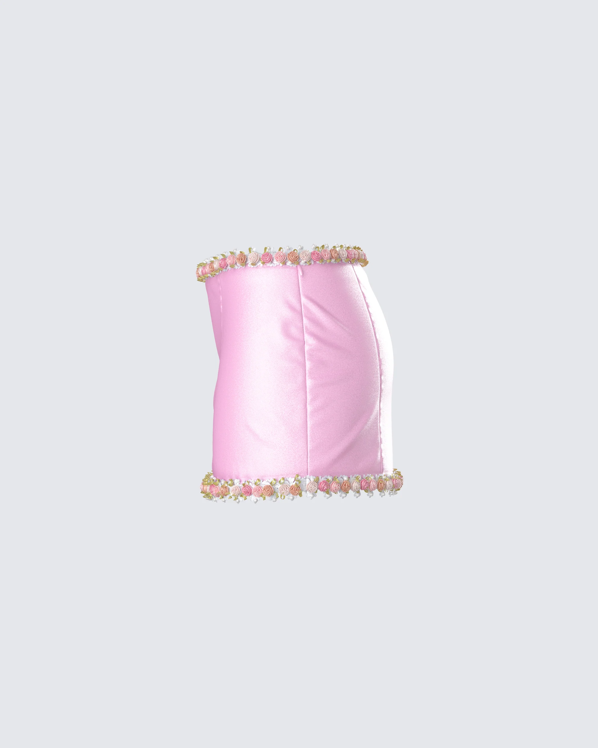 Nori Pink Floral Micro Mini Skirt - Image 2
