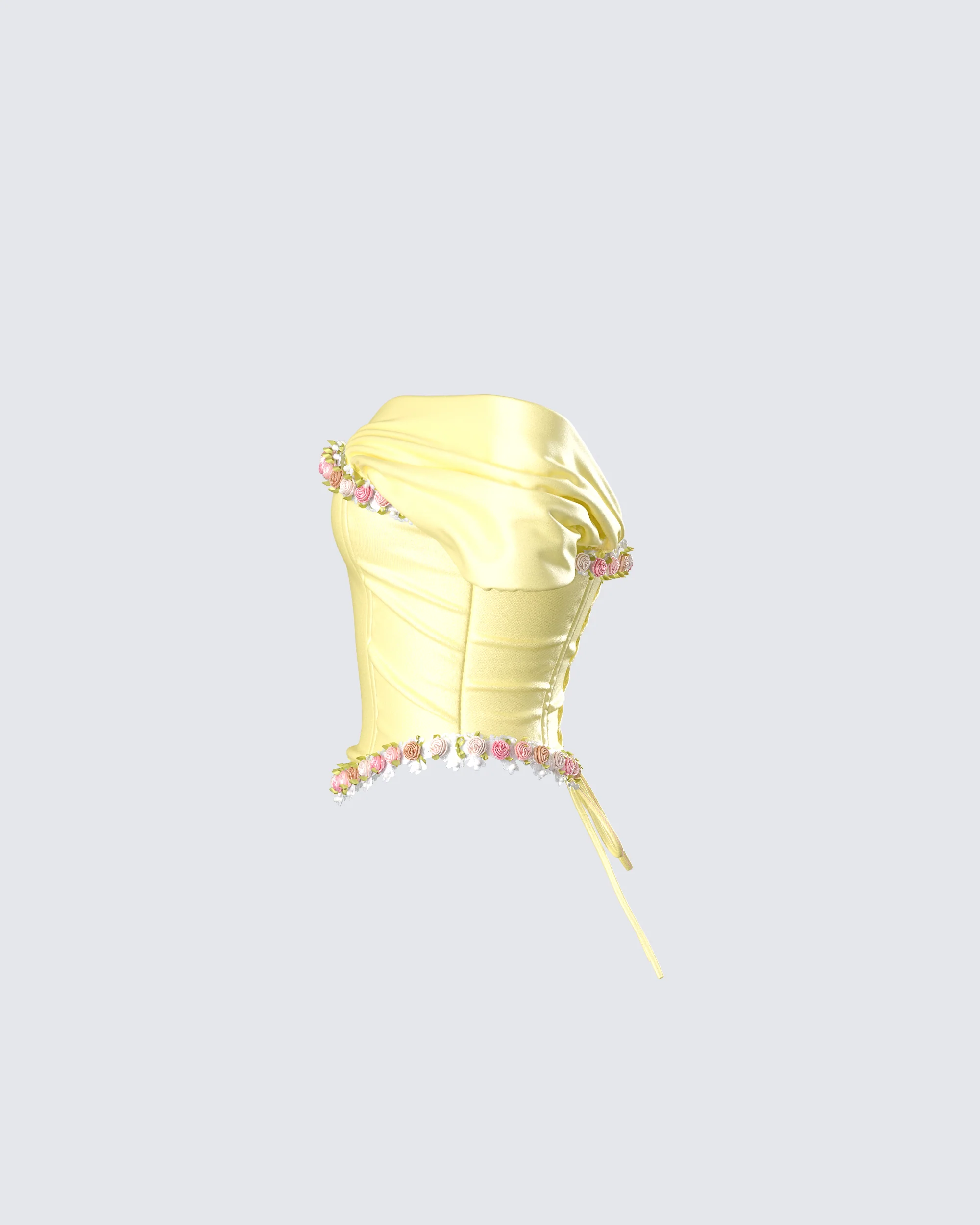 Nori Yellow Floral Off Shoulder Top - Image 2