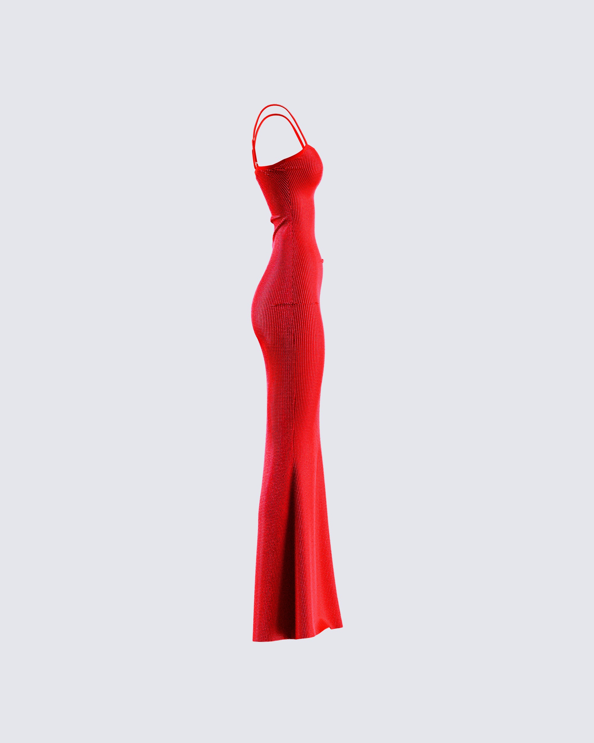 Numa Red Rhinestone Gown - Image 2