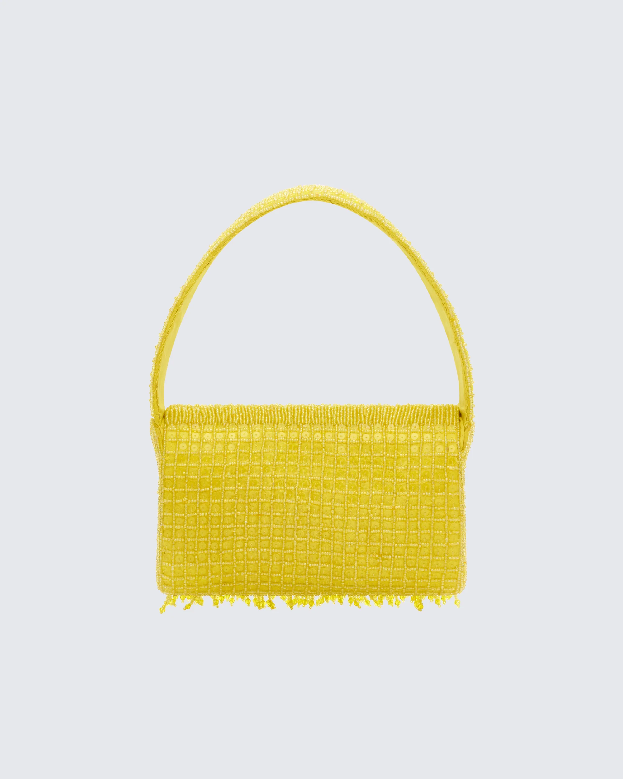 Nyxara Green Beaded Fringe Bag - Image 2