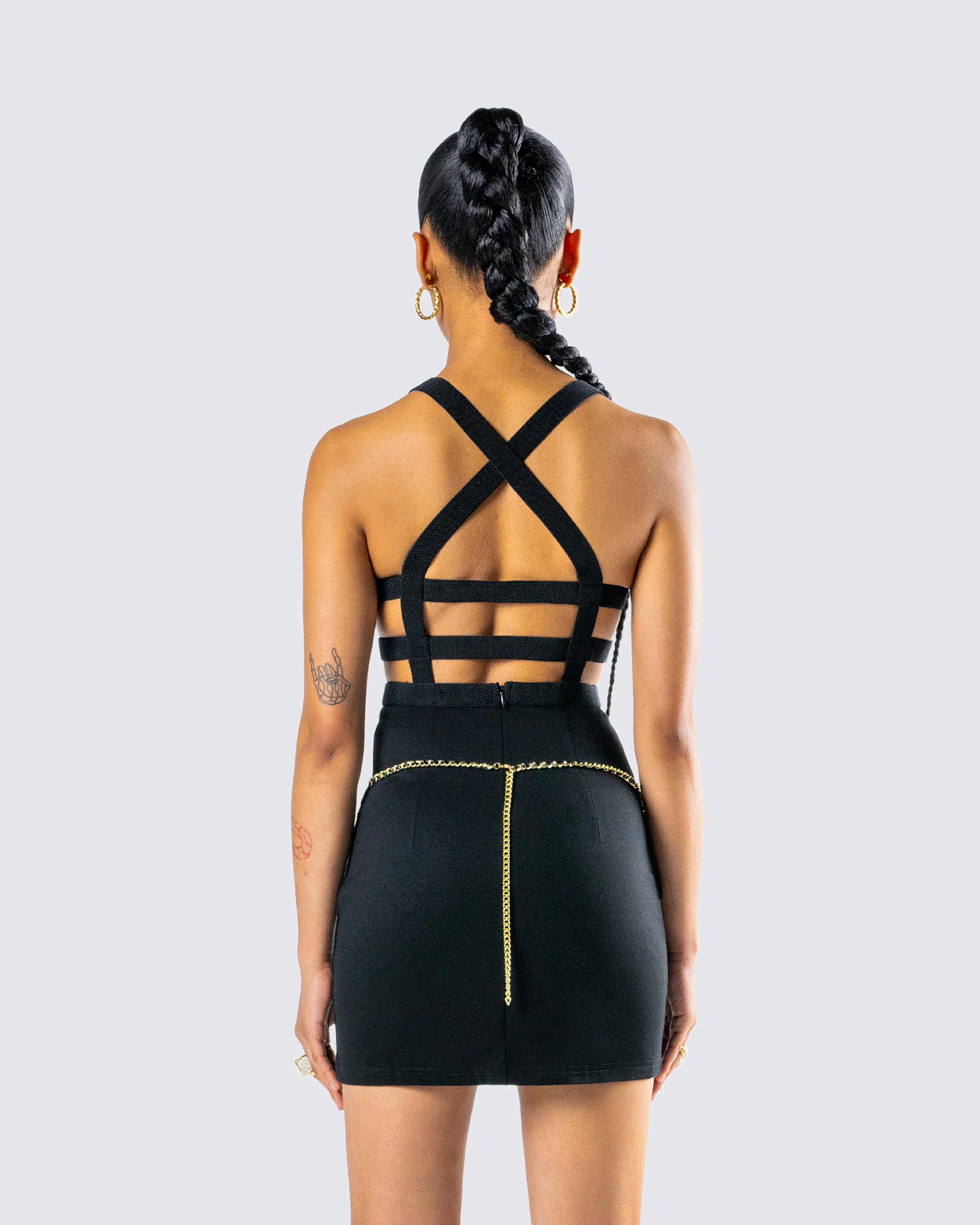 Octavia Black Chain Belt - Image 5