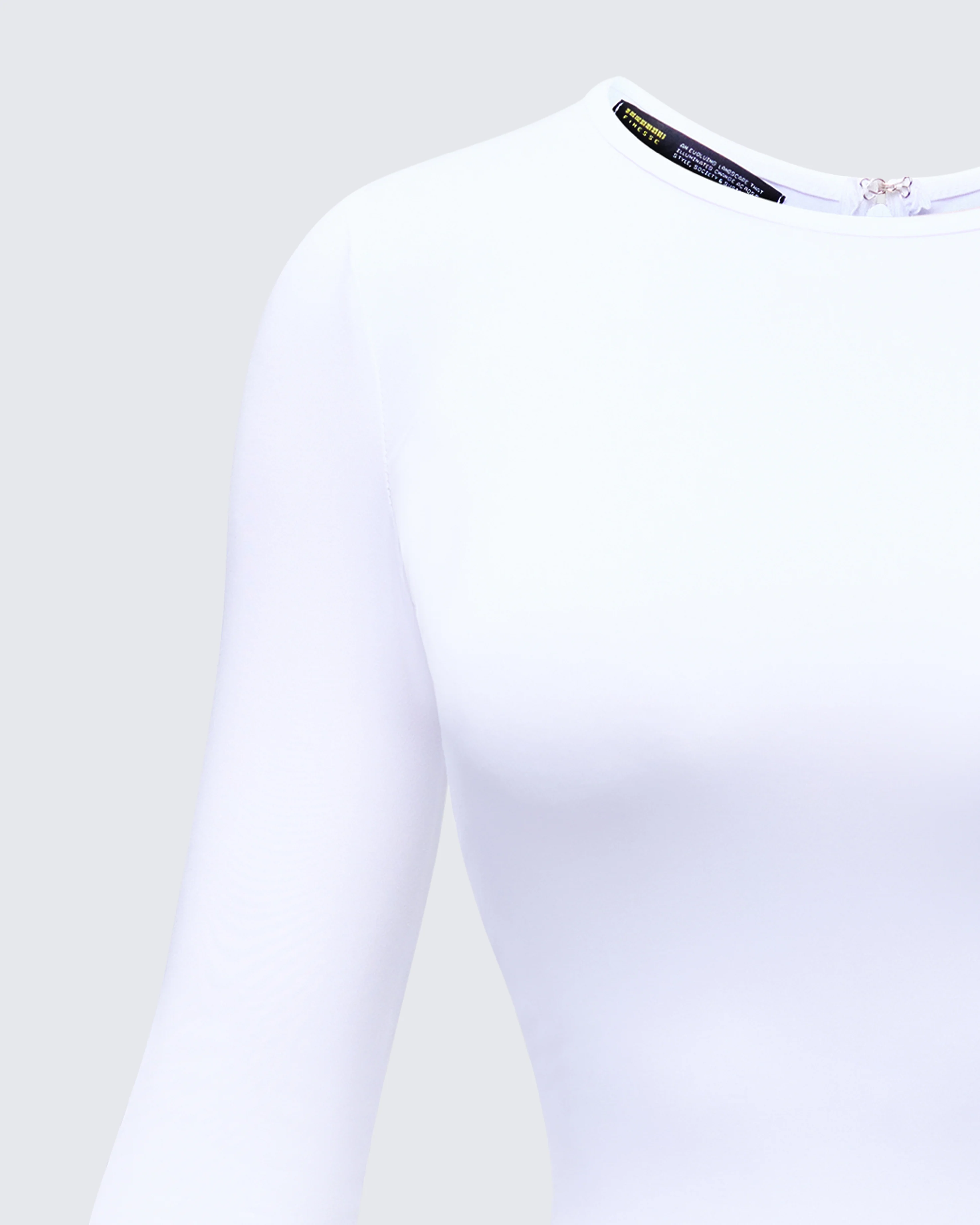 Odelia White Ruffle Bottom Mini Dress - Image 6
