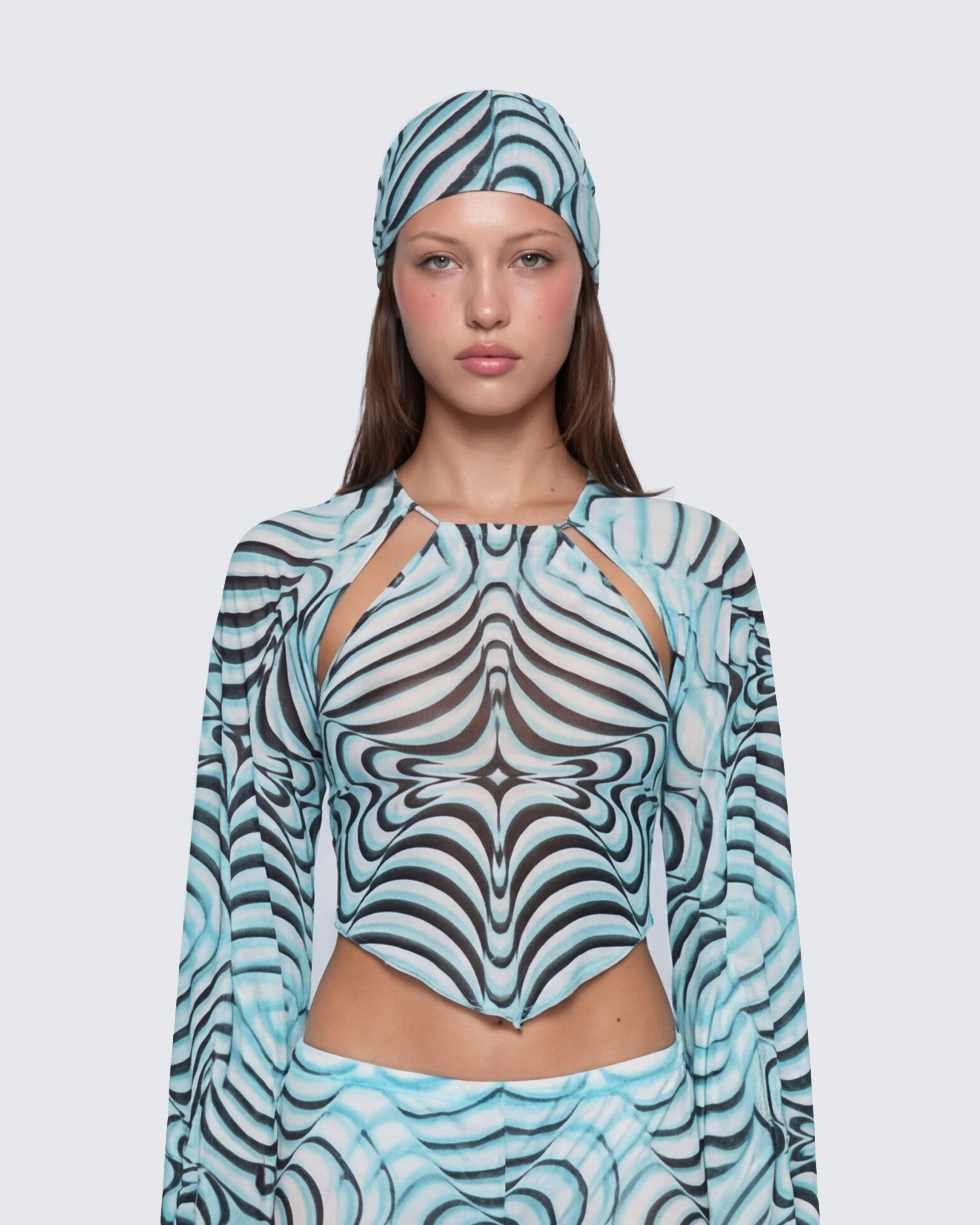 Ophelia Multi Printed Headscarf - Image 2