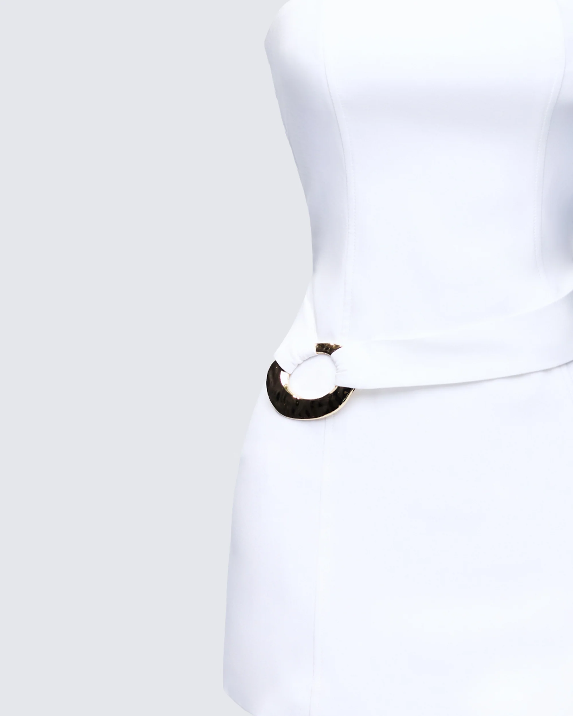 Pamela White Belted Dress - Image 6