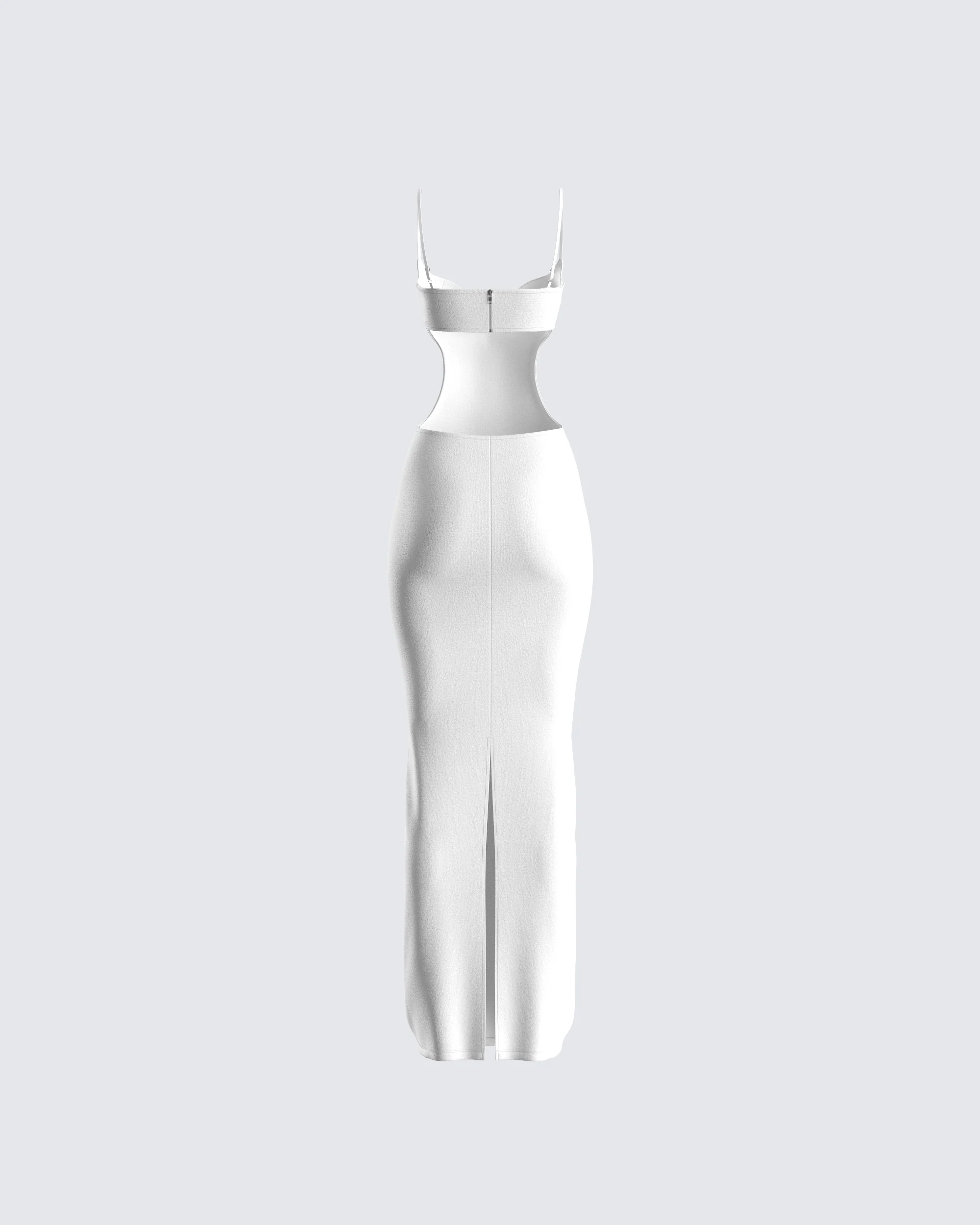 Patrice White Cut Out Maxi Dress - Image 3