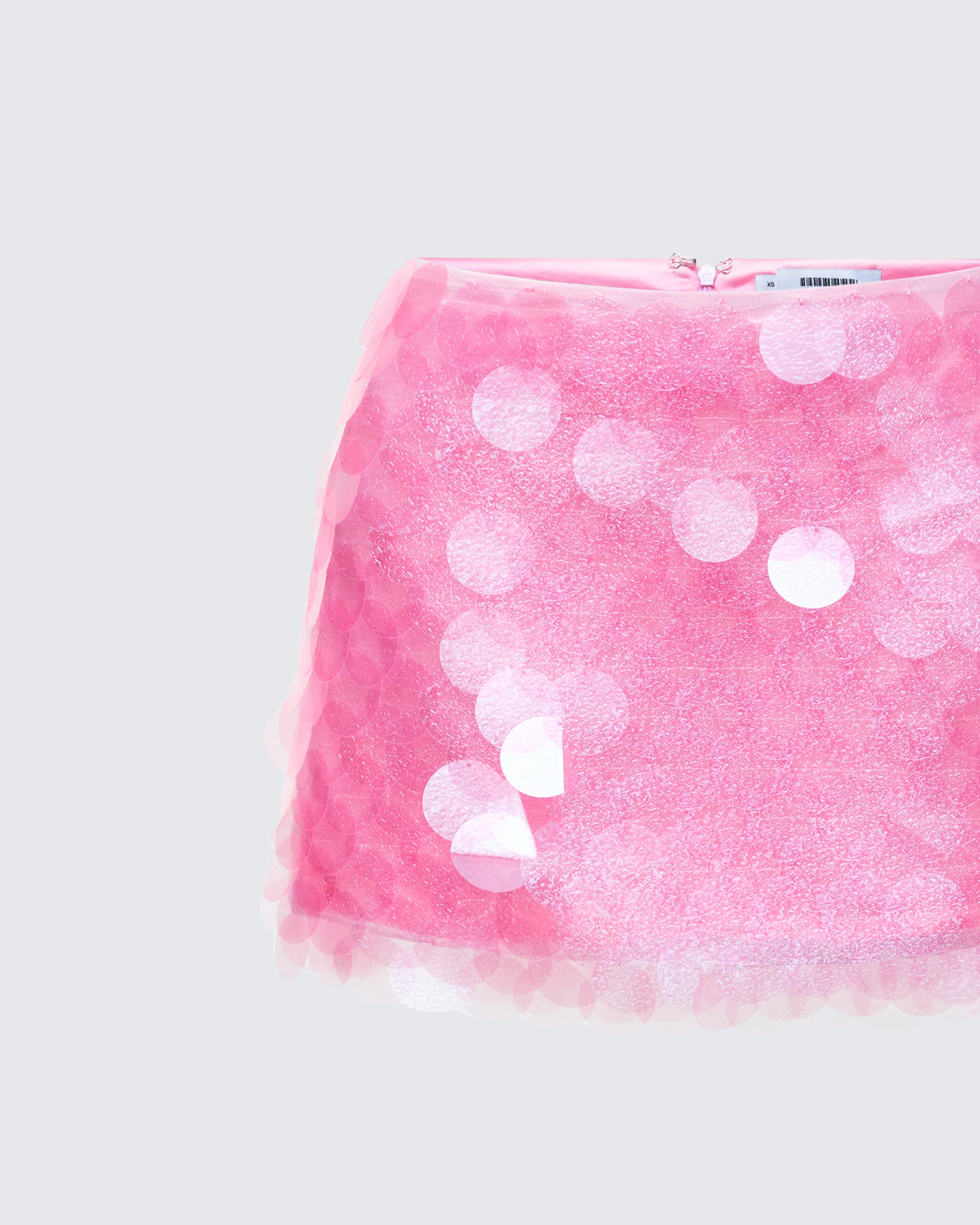 Pearle Pink Disc Sequin Mini Skirt - Image 6