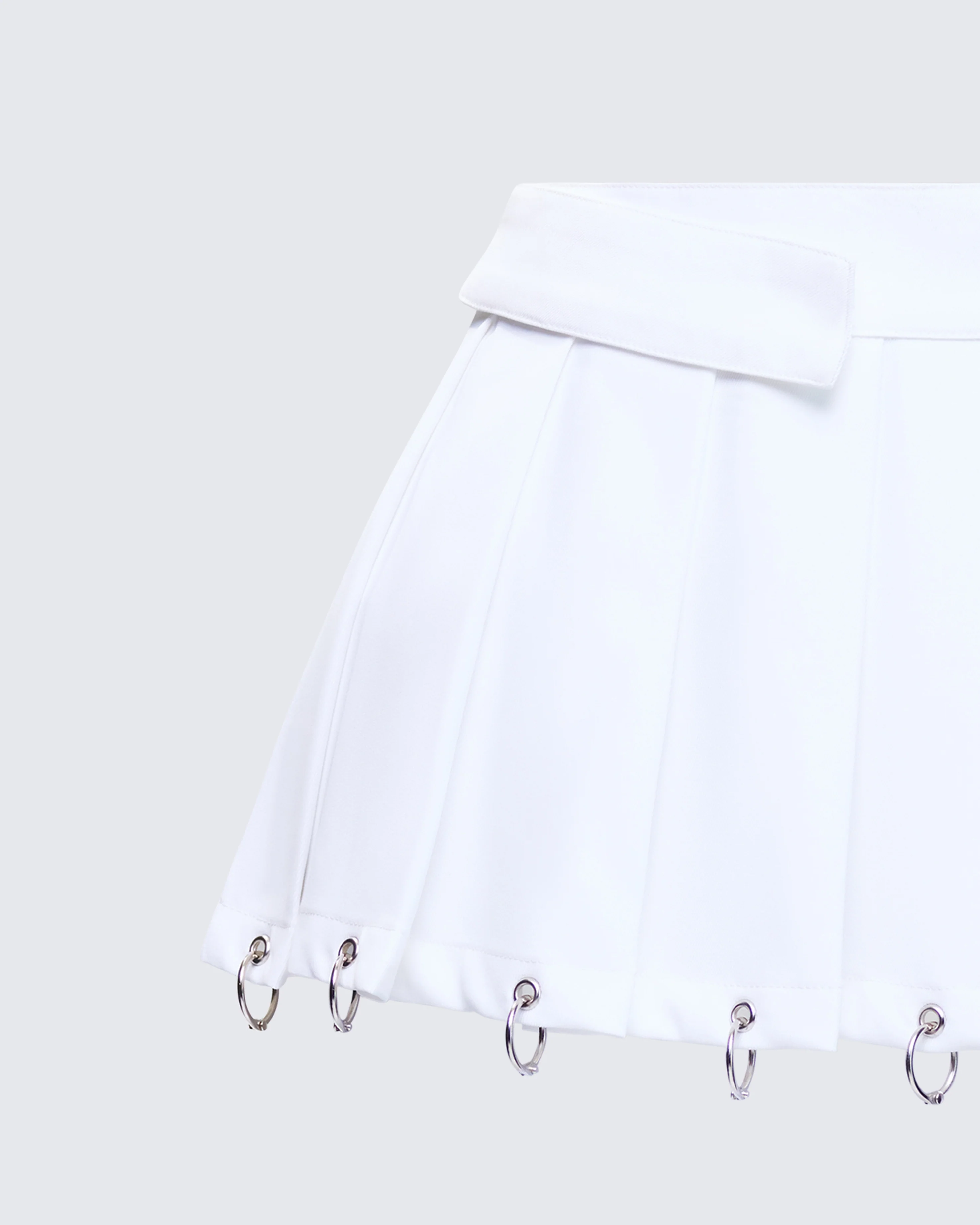 Petra White Micro Mini Skirt - Image 6