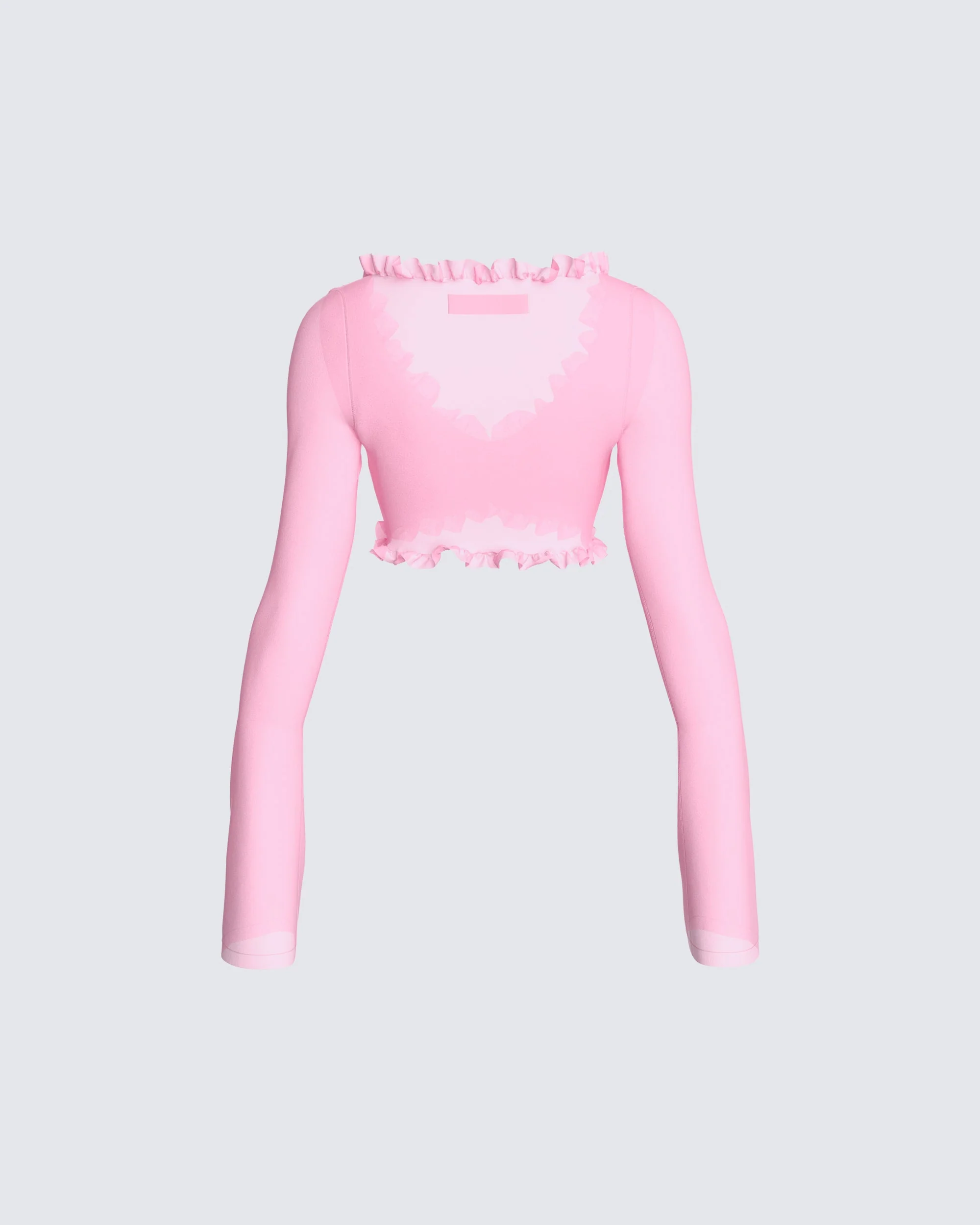 Peyton Pink Cropped Top - Image 3