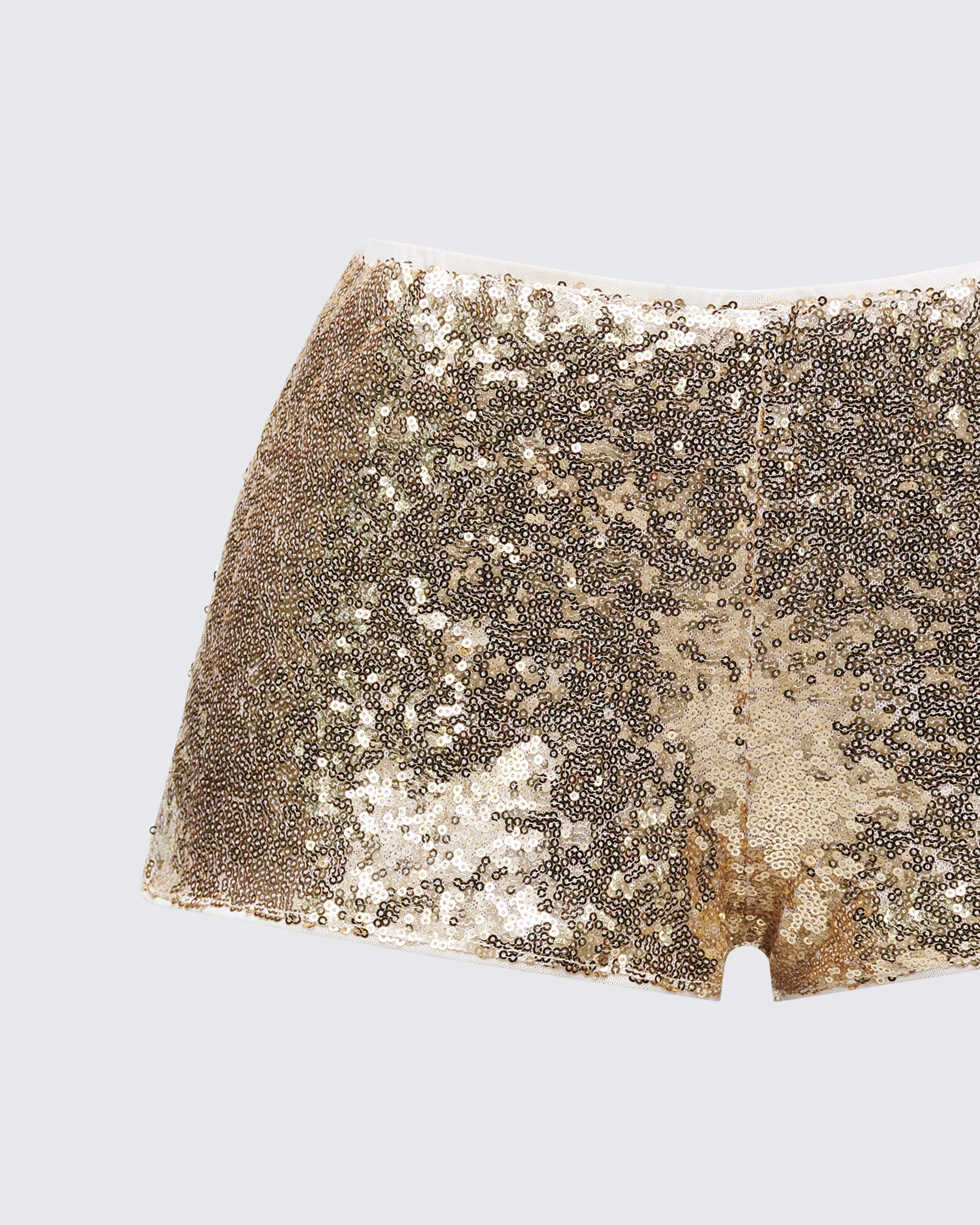 Posie Gold Sequin Mini Shorts - Image 6