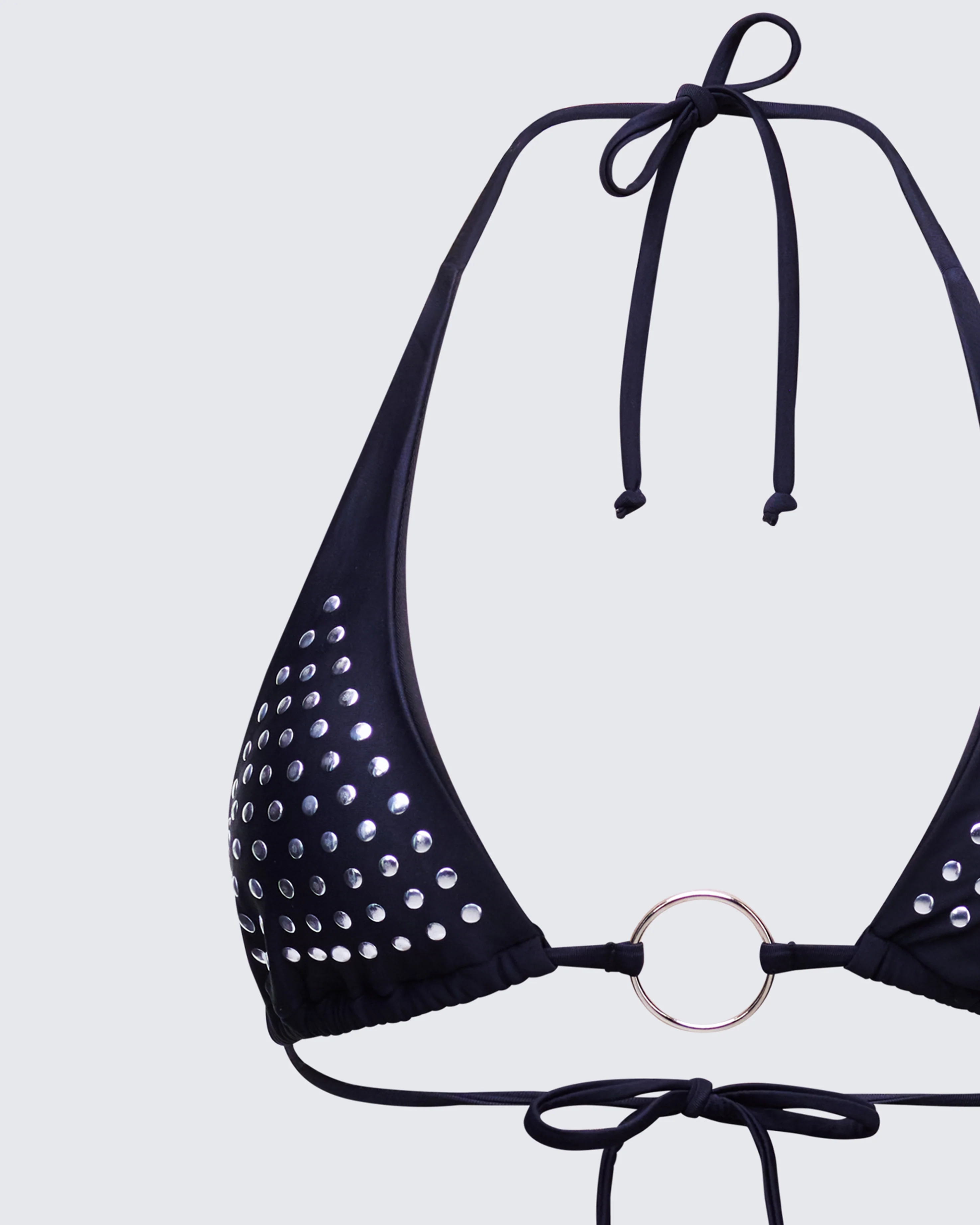 Quen Black Studded Bikini Top - Image 6