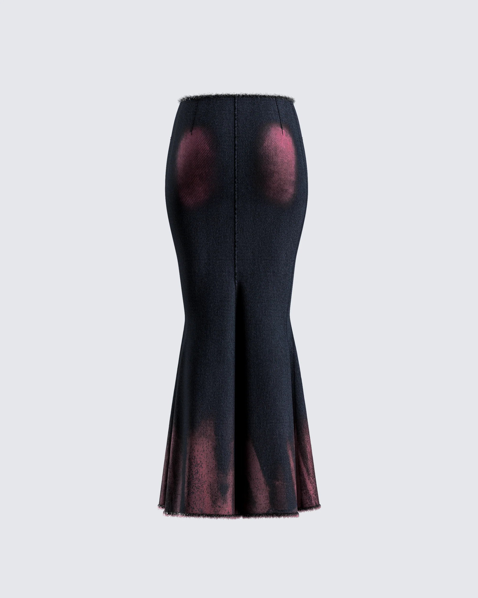 Raine Black Washed Maxi Skirt - Image 3