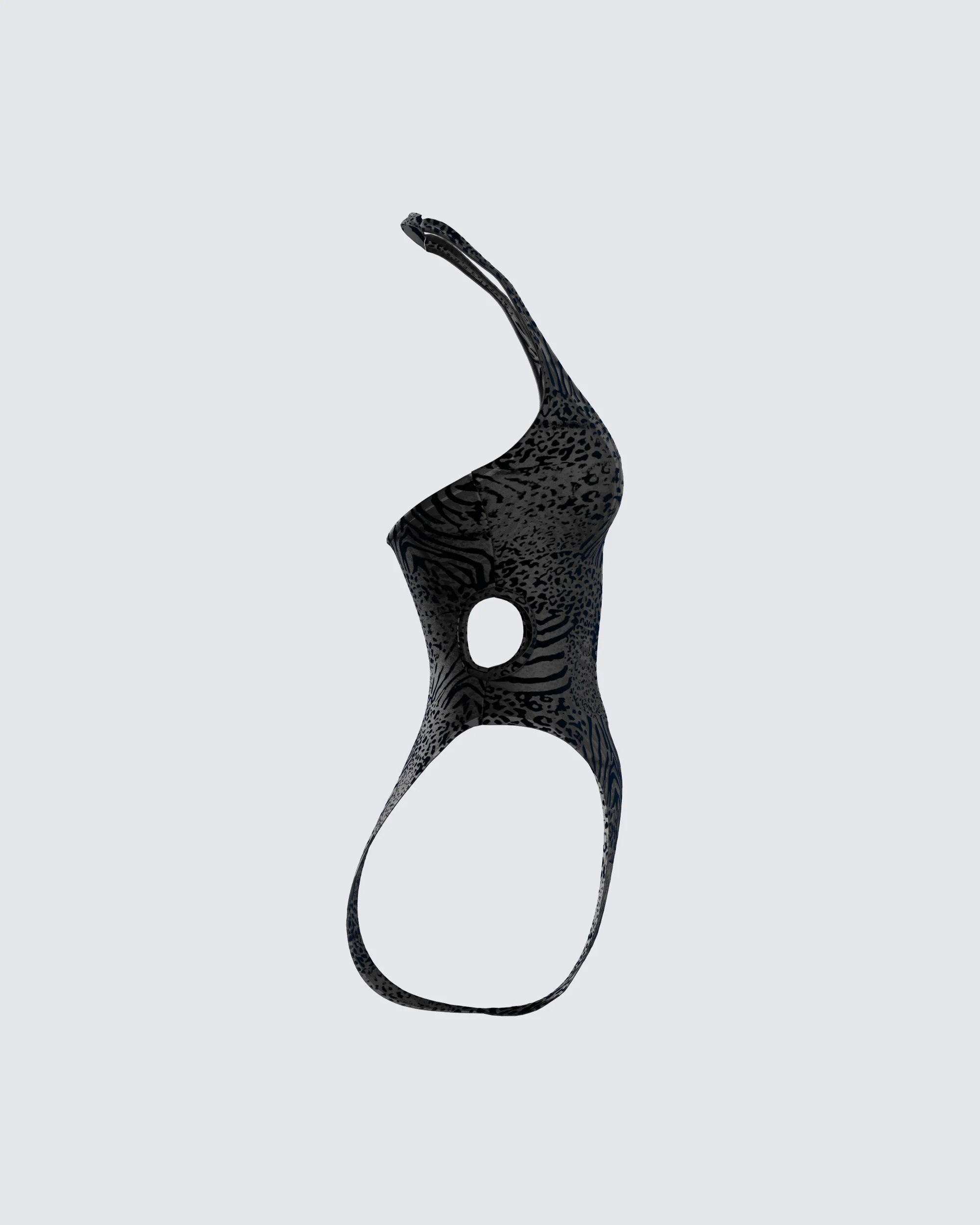 Raquel Black Animal Print Bodysuit - Image 2