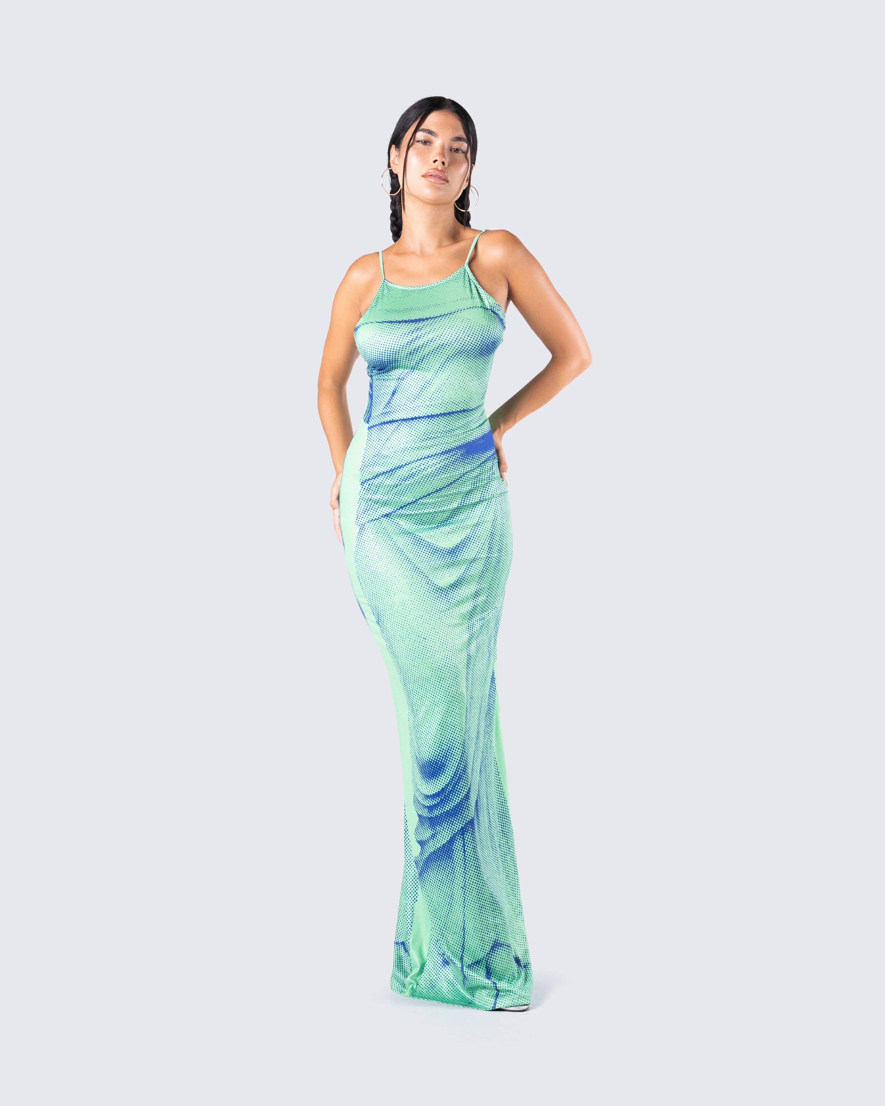 Raven Multi Print Dress - Image 8