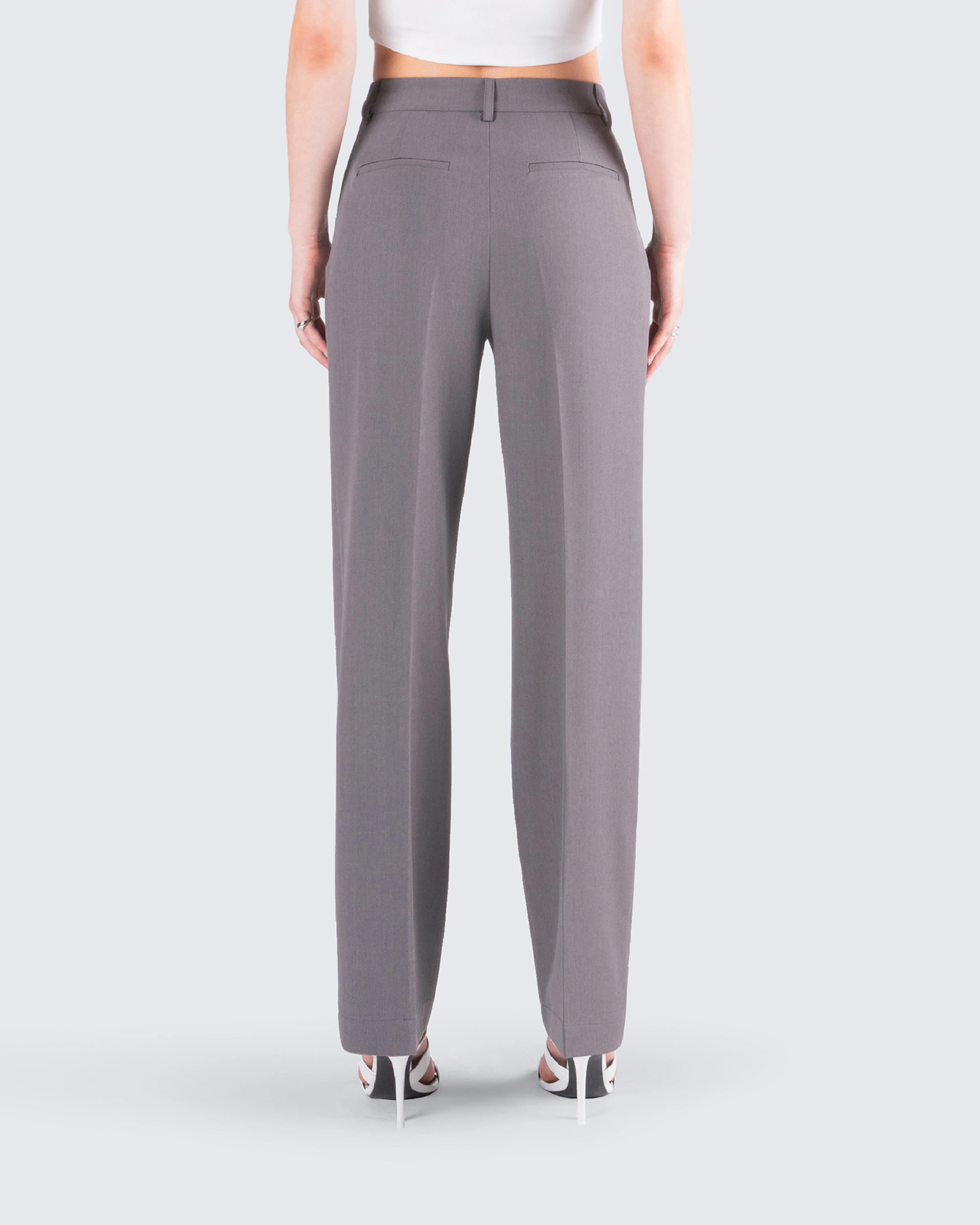 Reese Grey Tailored Pants - Image 7