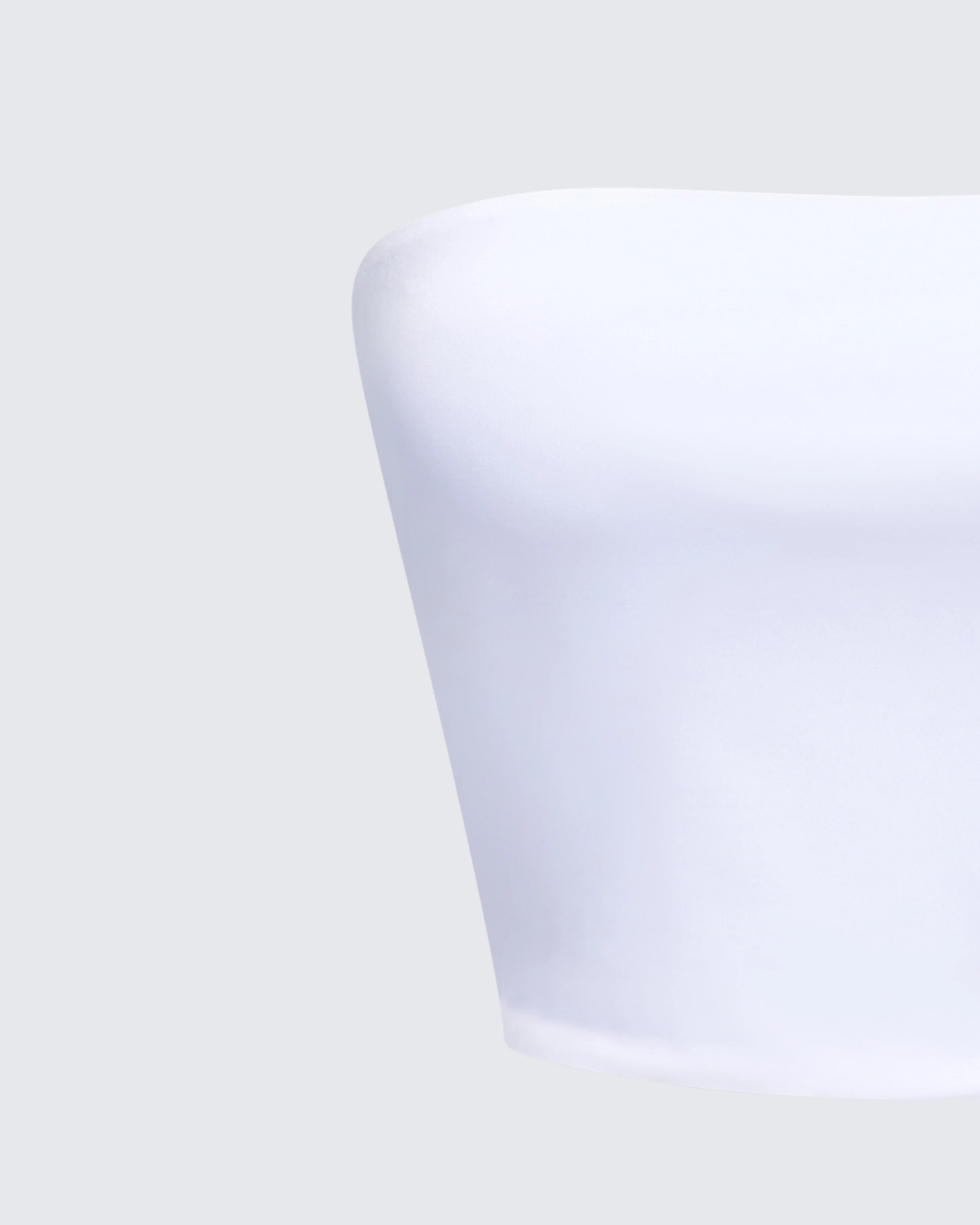Reese White Jersey Strapless Top - Image 6