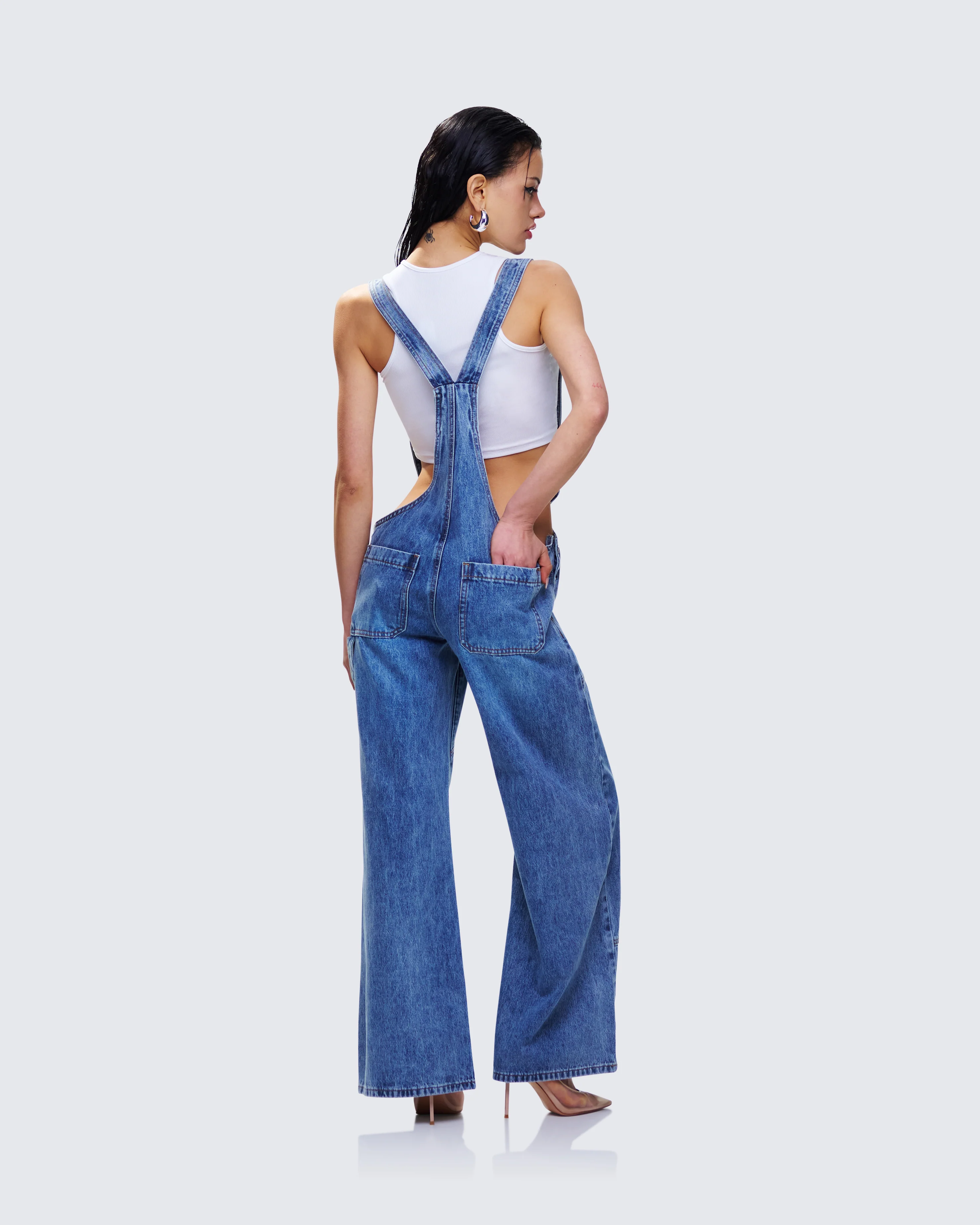 Reeva Blue Denim Overalls - Image 5