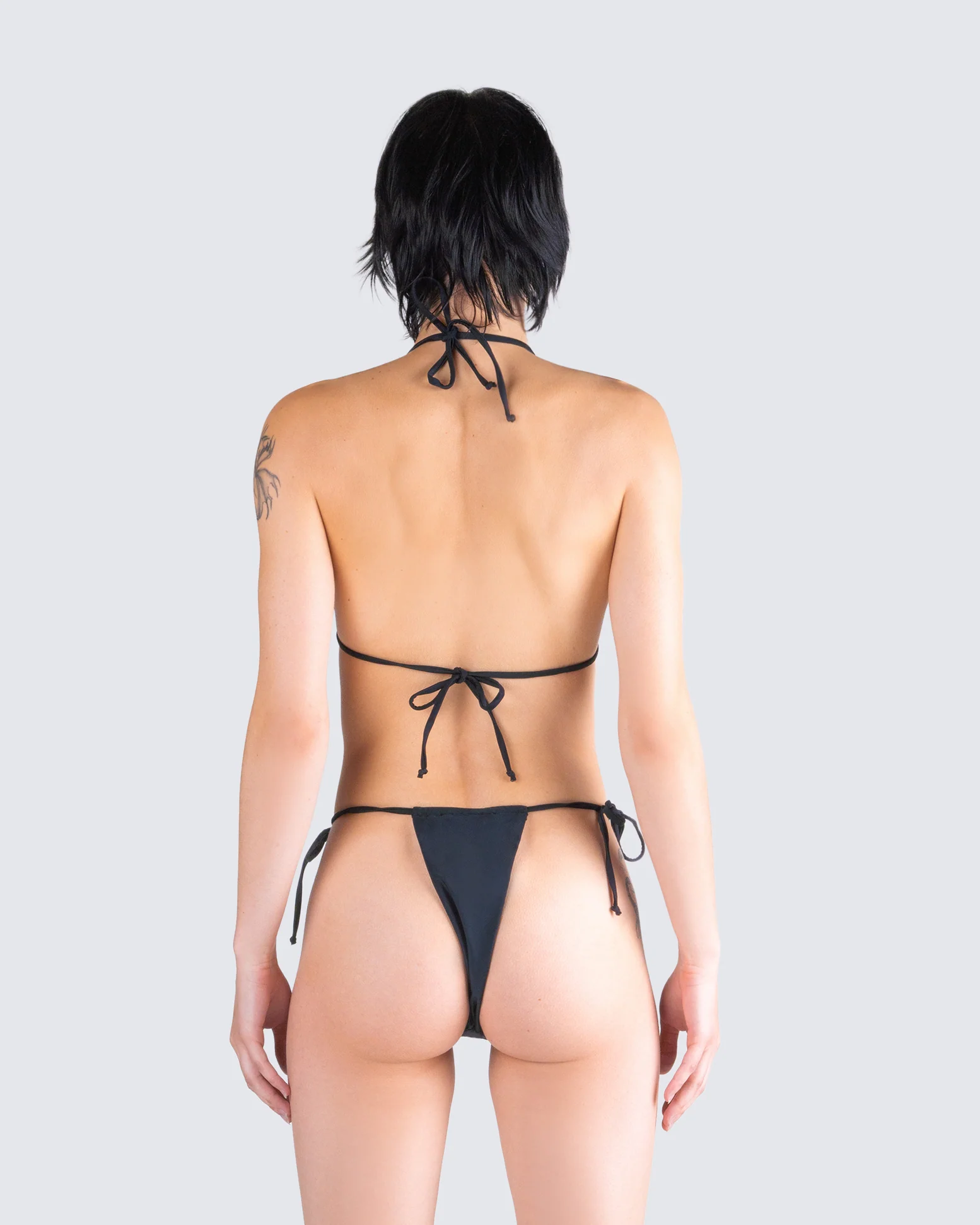 Revel Black Bikini Flower Top - Image 6