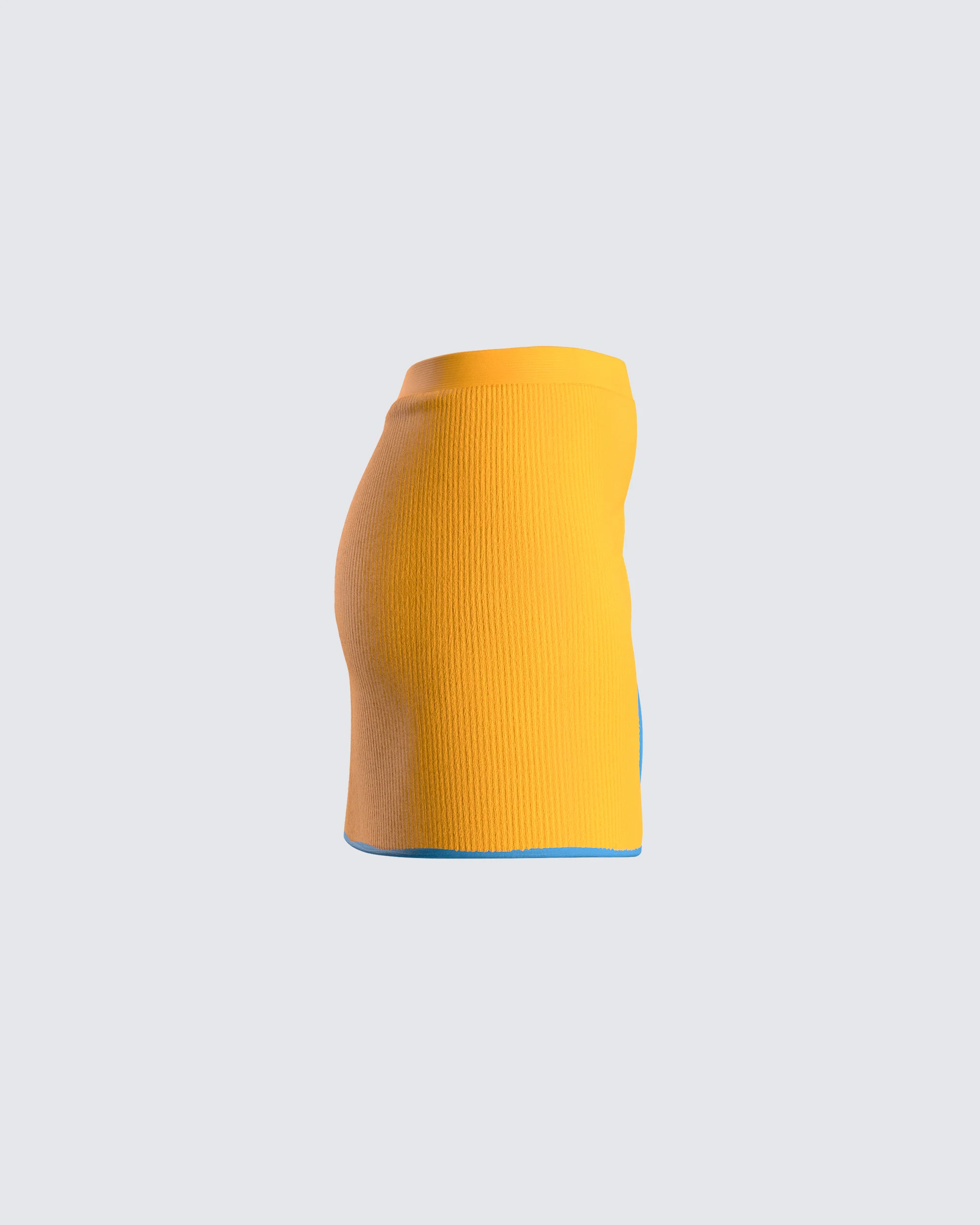 Riley Orange Mini Skirt - Image 2