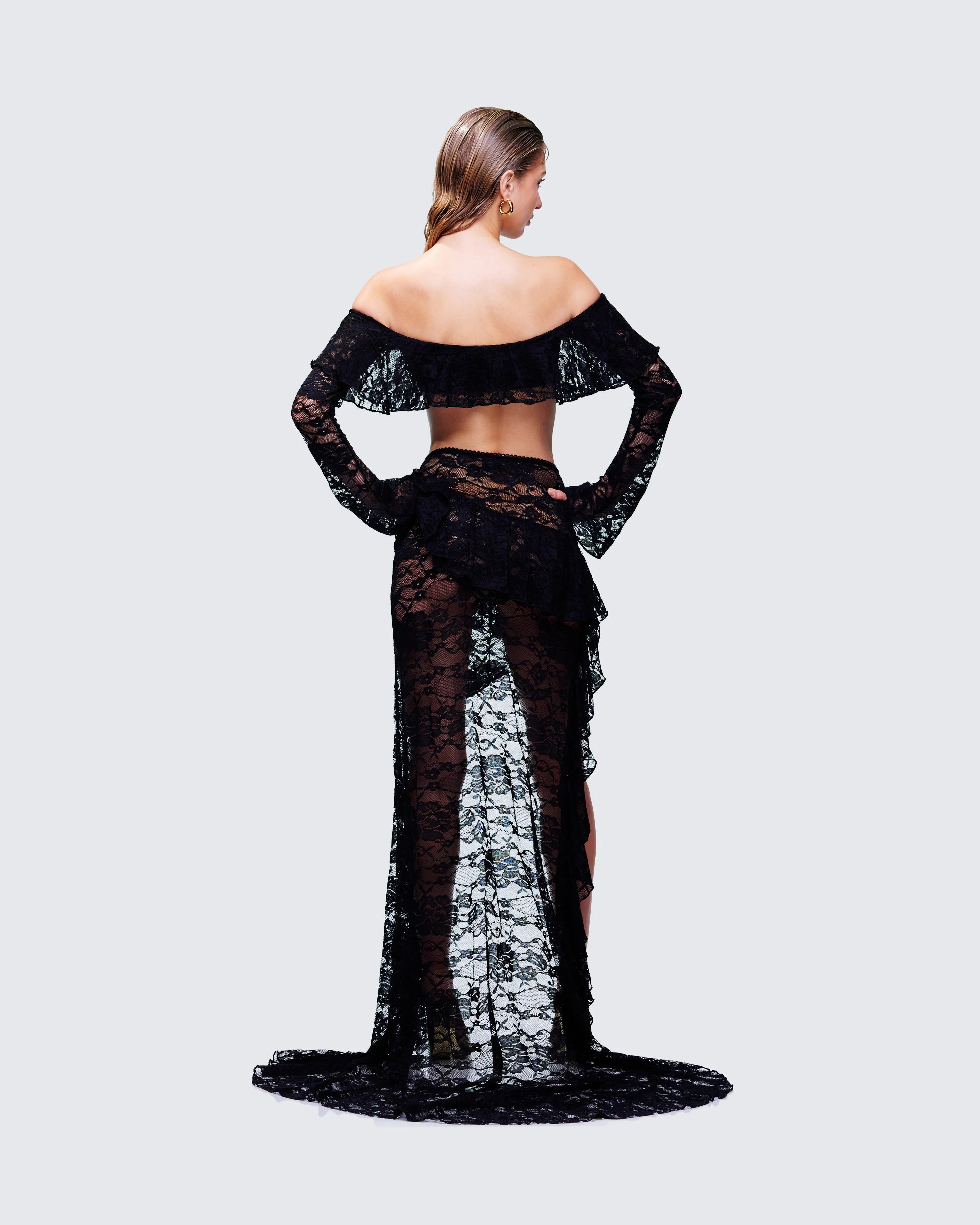 Rina Black Lace Set   - Image 5