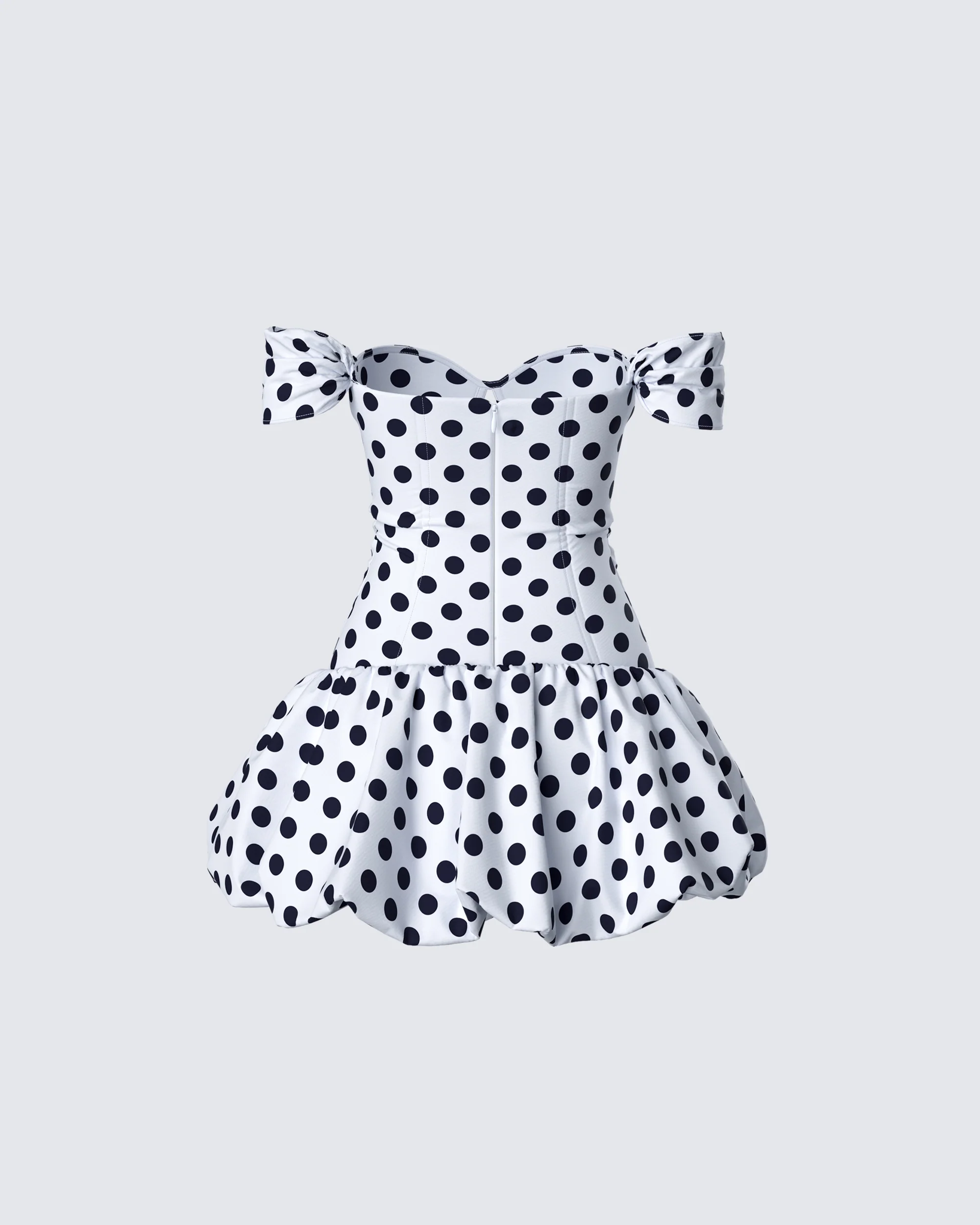 Rio Multi Polka Dot Bubble Mini Dress - Image 3