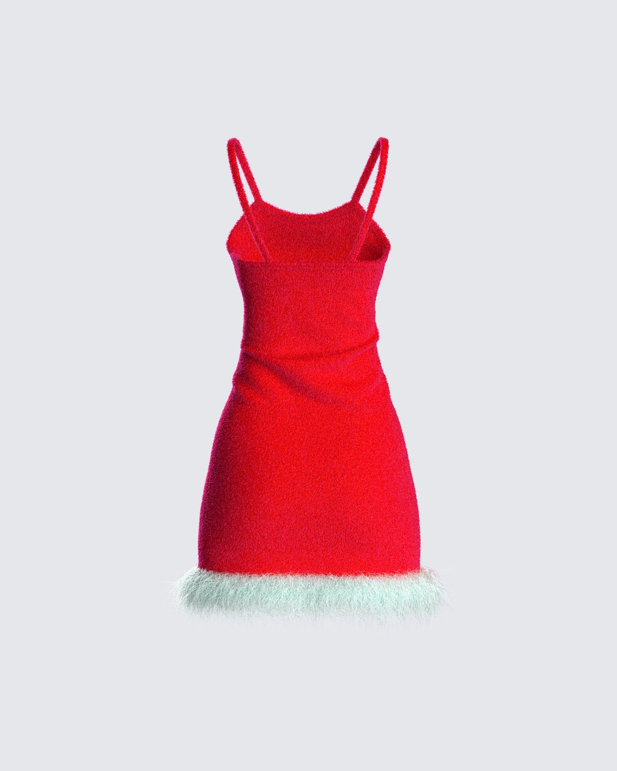 Rocki Red Knit Dress - Image 3