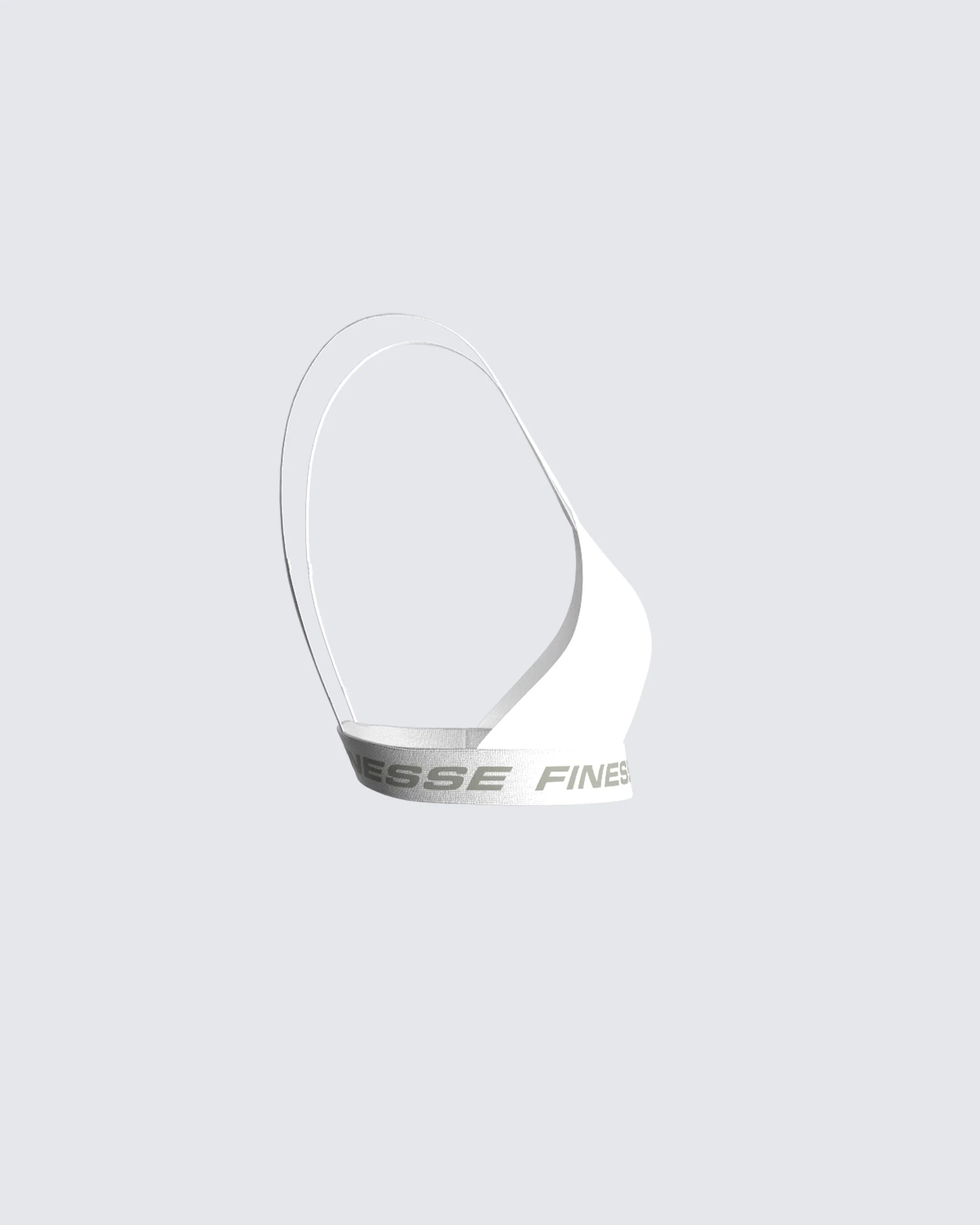 Romy White Logo Bralette - Image 2