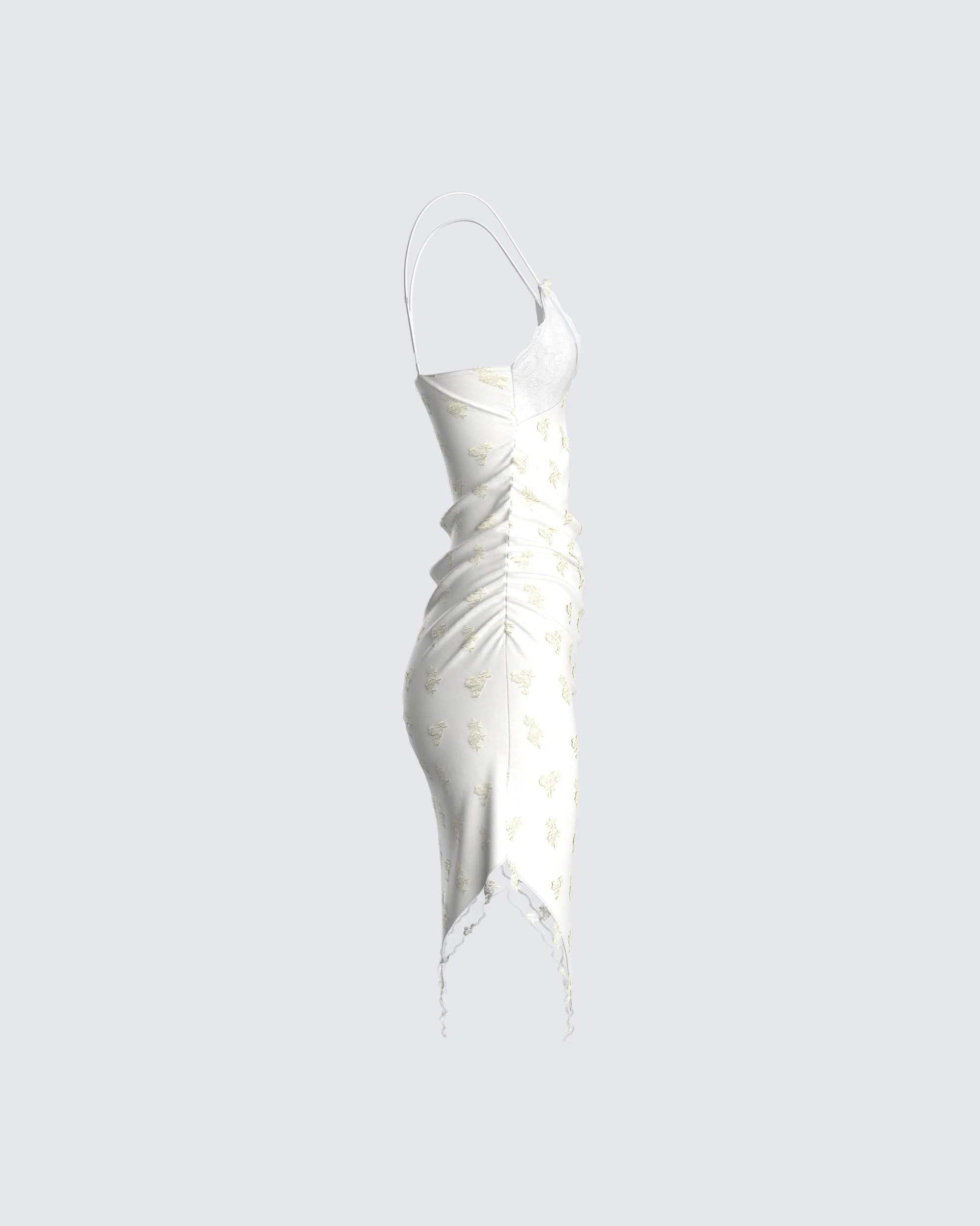 Rosa White Midi Dress - Image 2