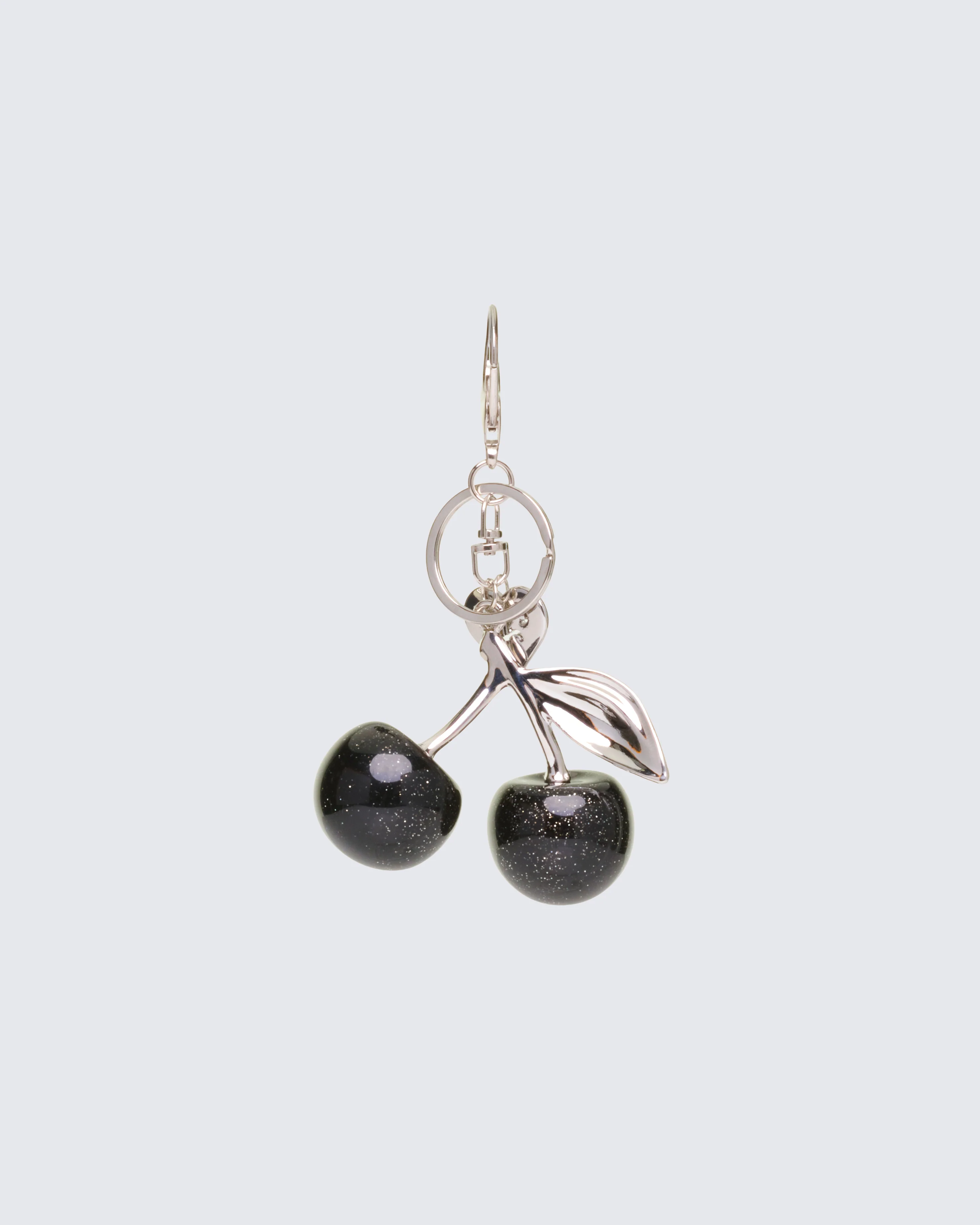 Roxy Black Gloss Cherry Bag Charm - Image 2