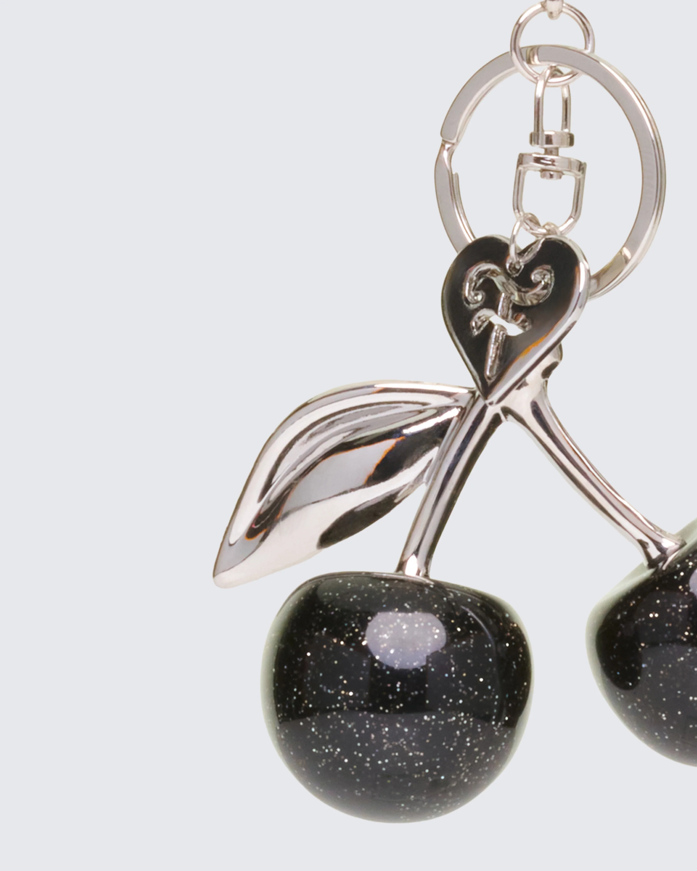 Roxy Black Gloss Cherry Bag Charm - Image 3