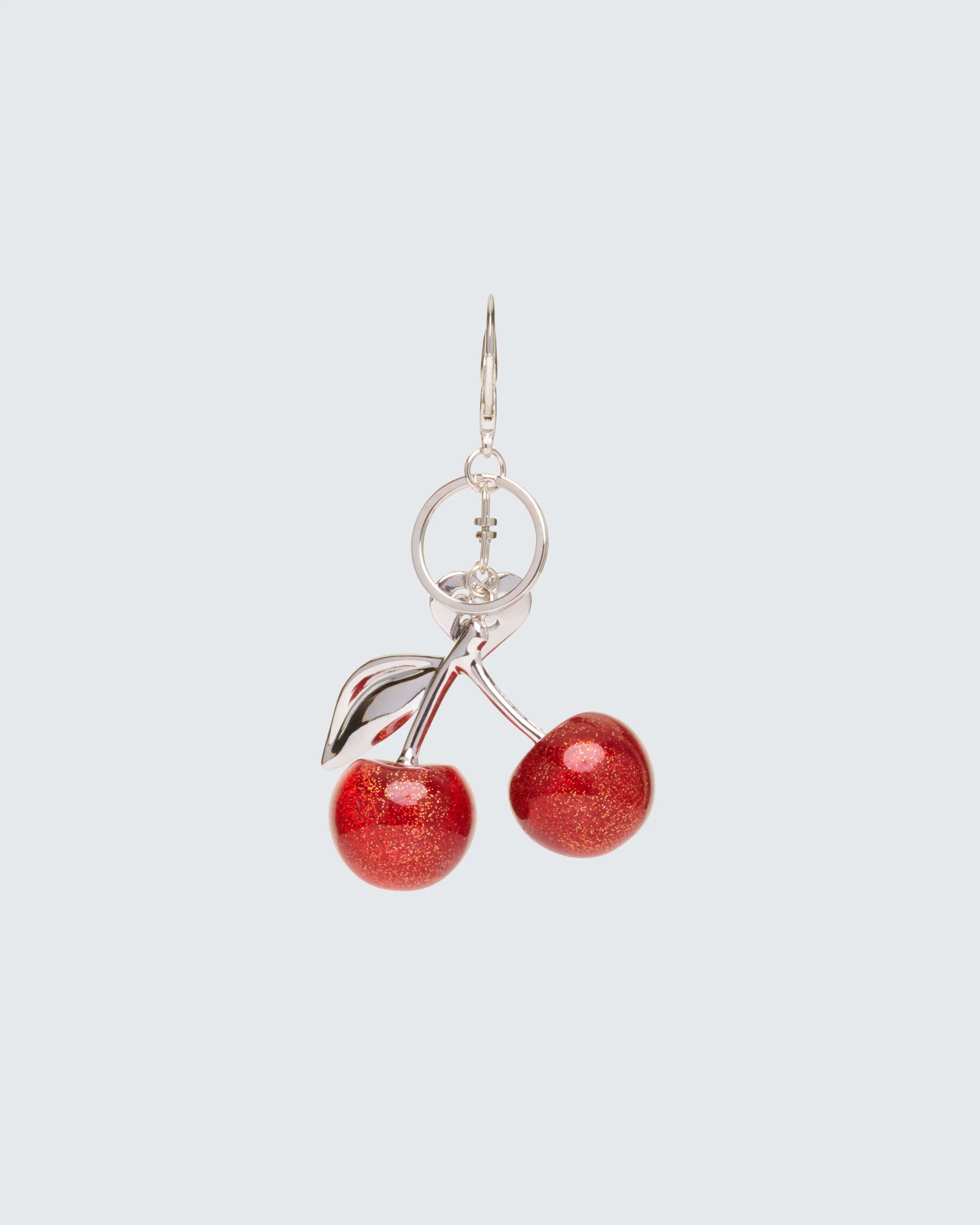 Roxy Red Glitter Cherry Bag Charm - Image 2