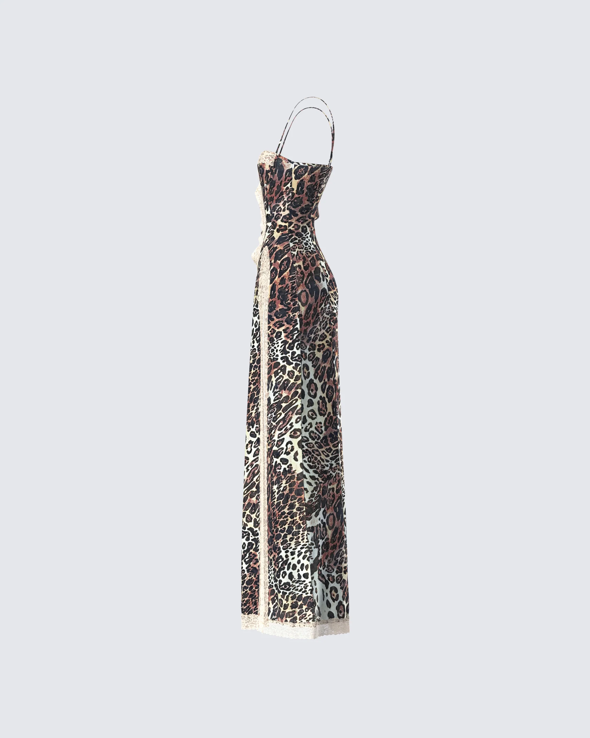 Royan Leopard Print Maxi Dress - Image 2
