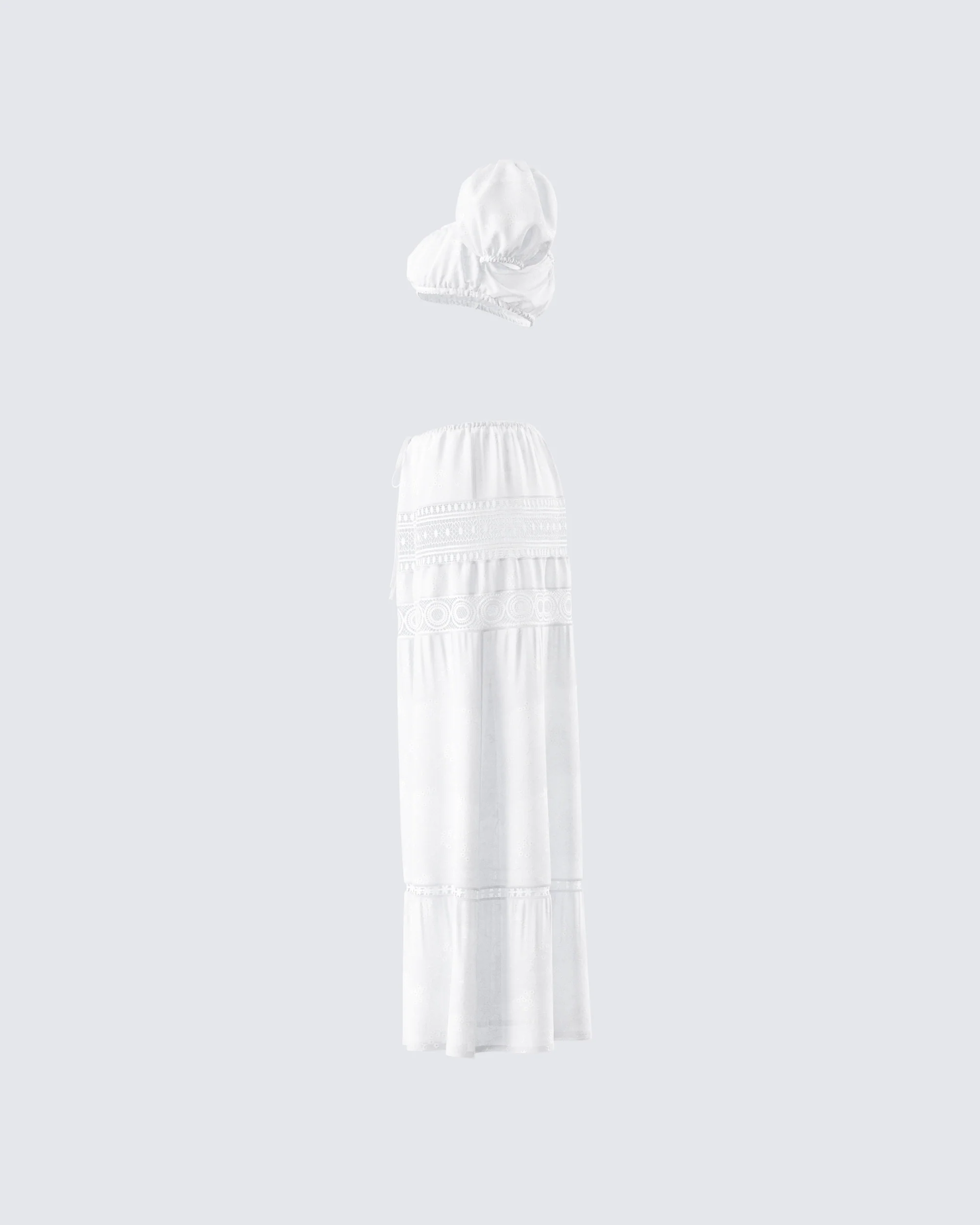 Rue White Floral Set - Image 2