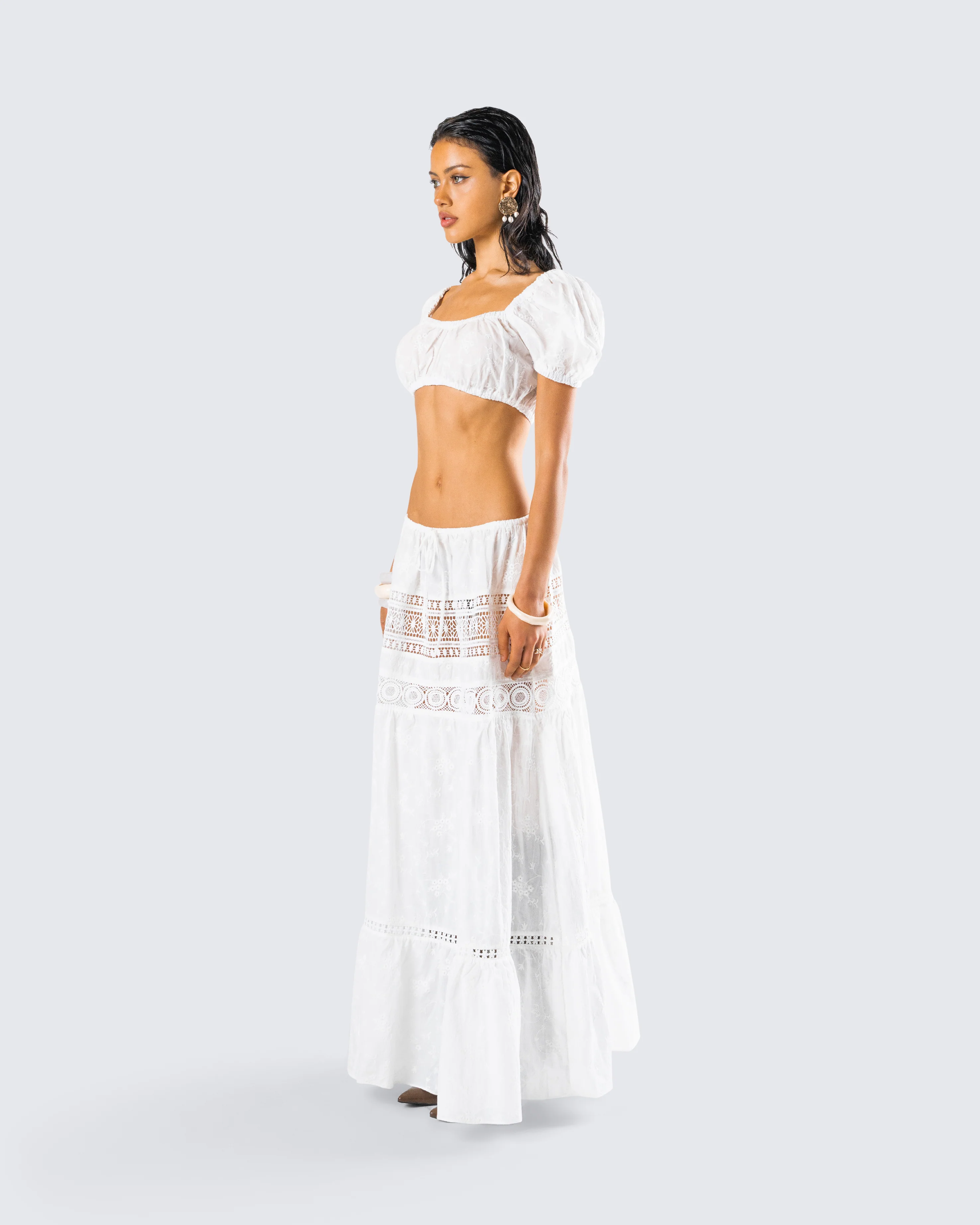 Rue White Floral Set - Image 5