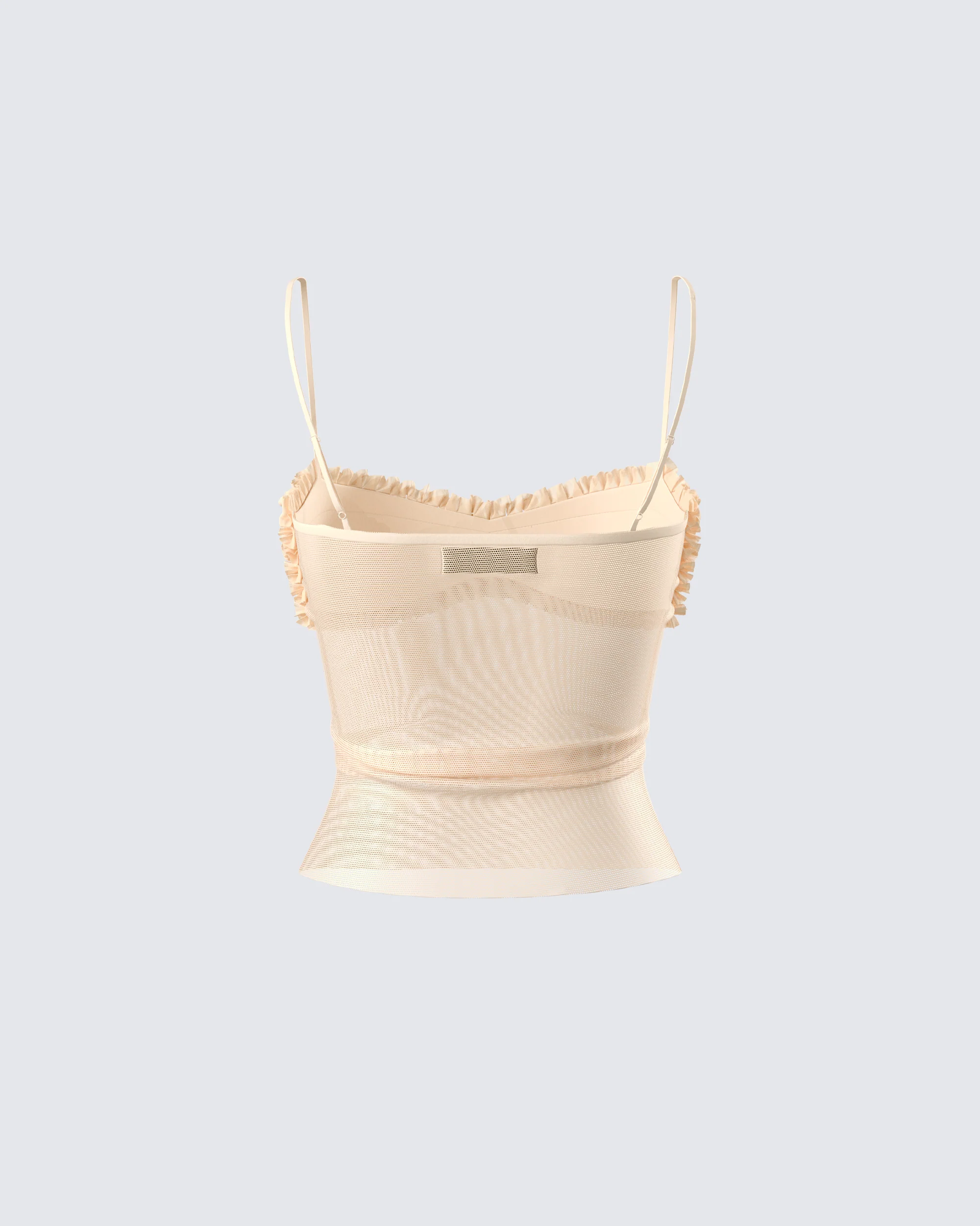Ryla Ivory Ruffle Cami Top - Image 3