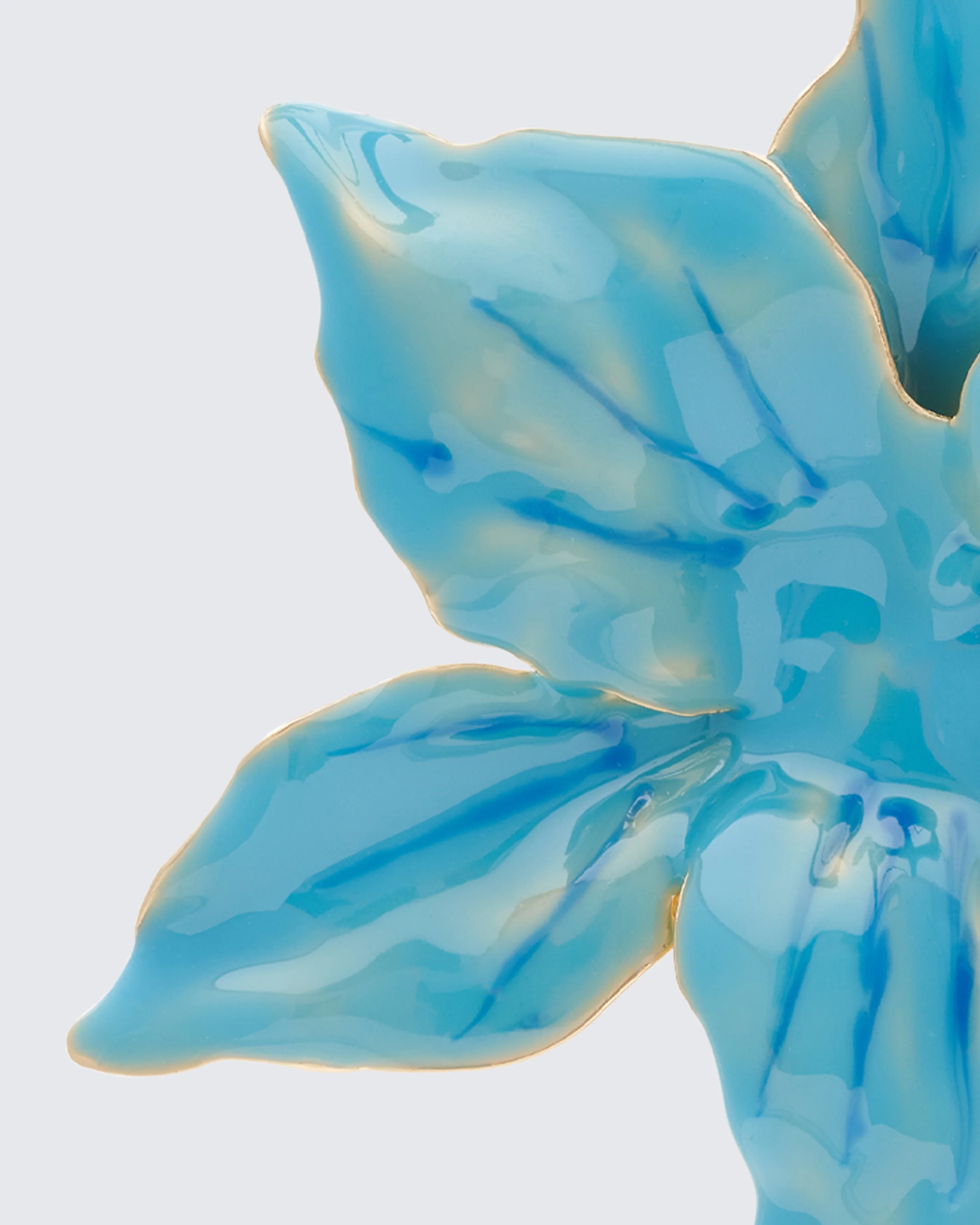 Sabira Blue Orchid Earrings - Image 3