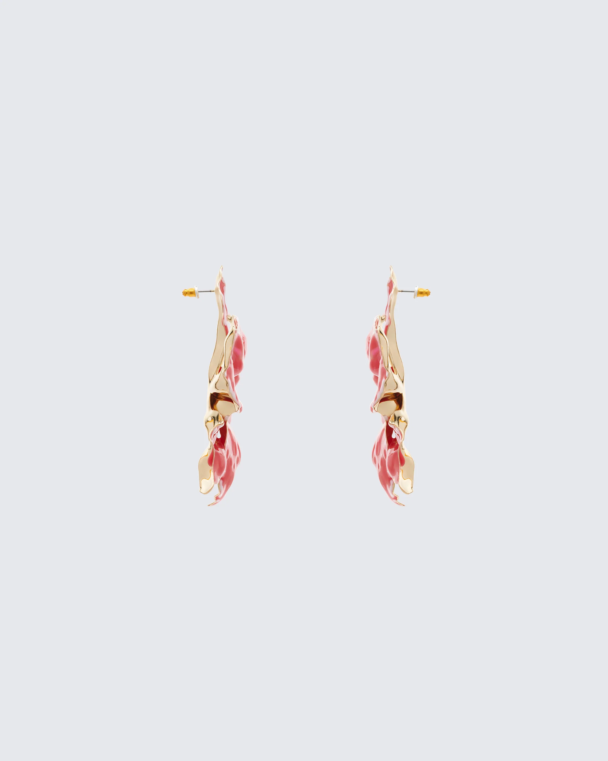 Sabira Red Orchid Earrings - Image 2