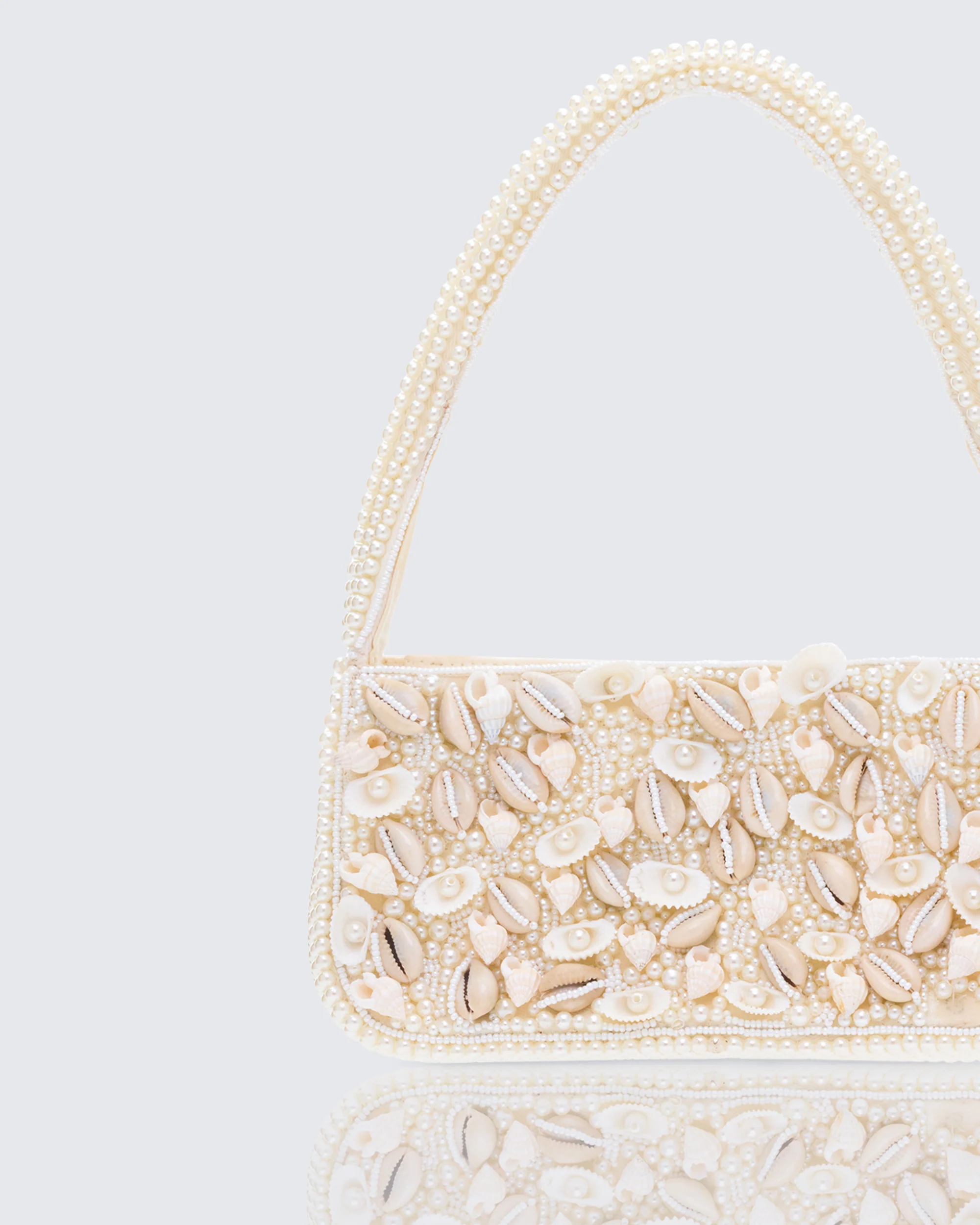 Sadaf Ivory Cowrie Shell Handbag - Image 3