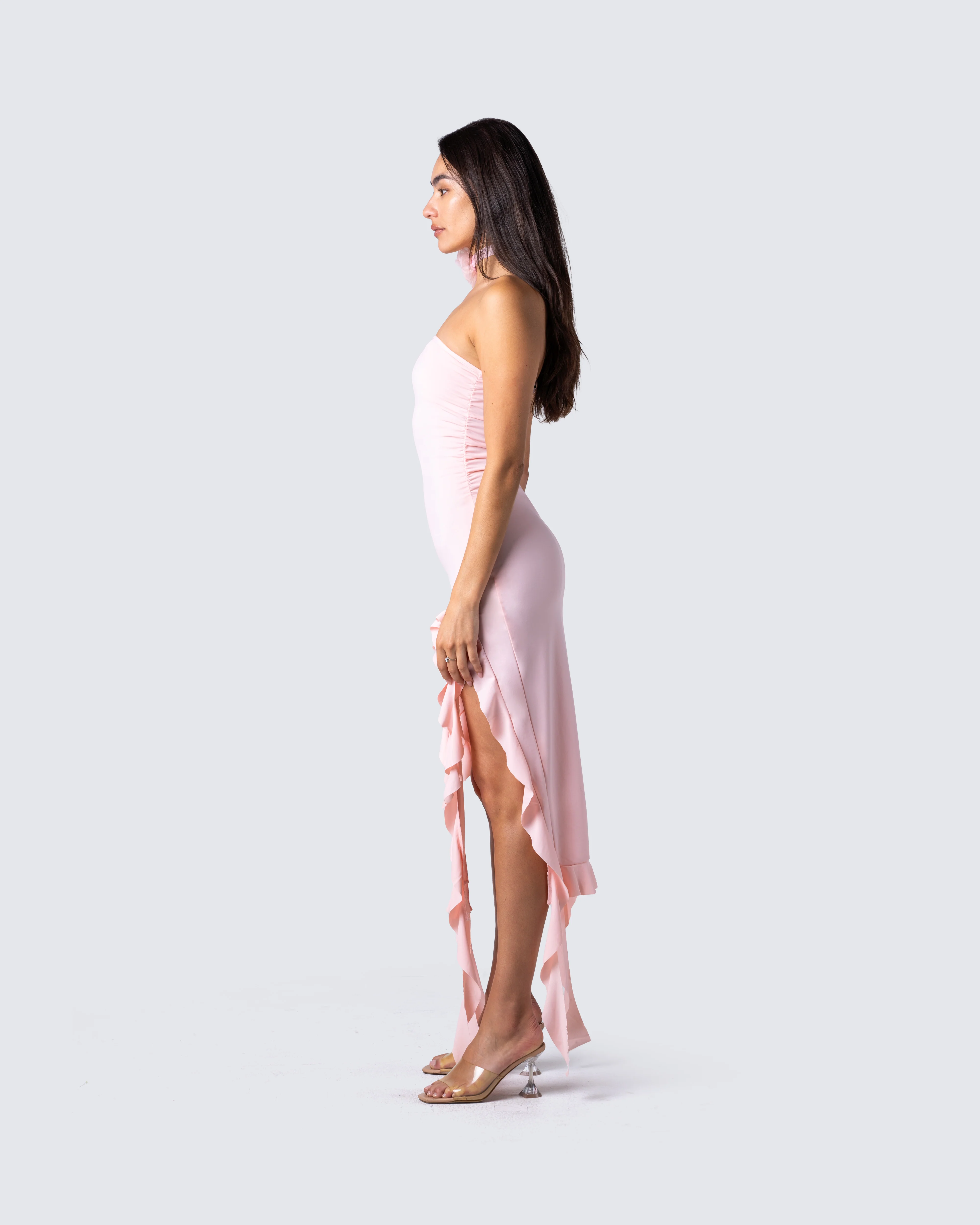 Sadira Pink Flower Choker - Image 5