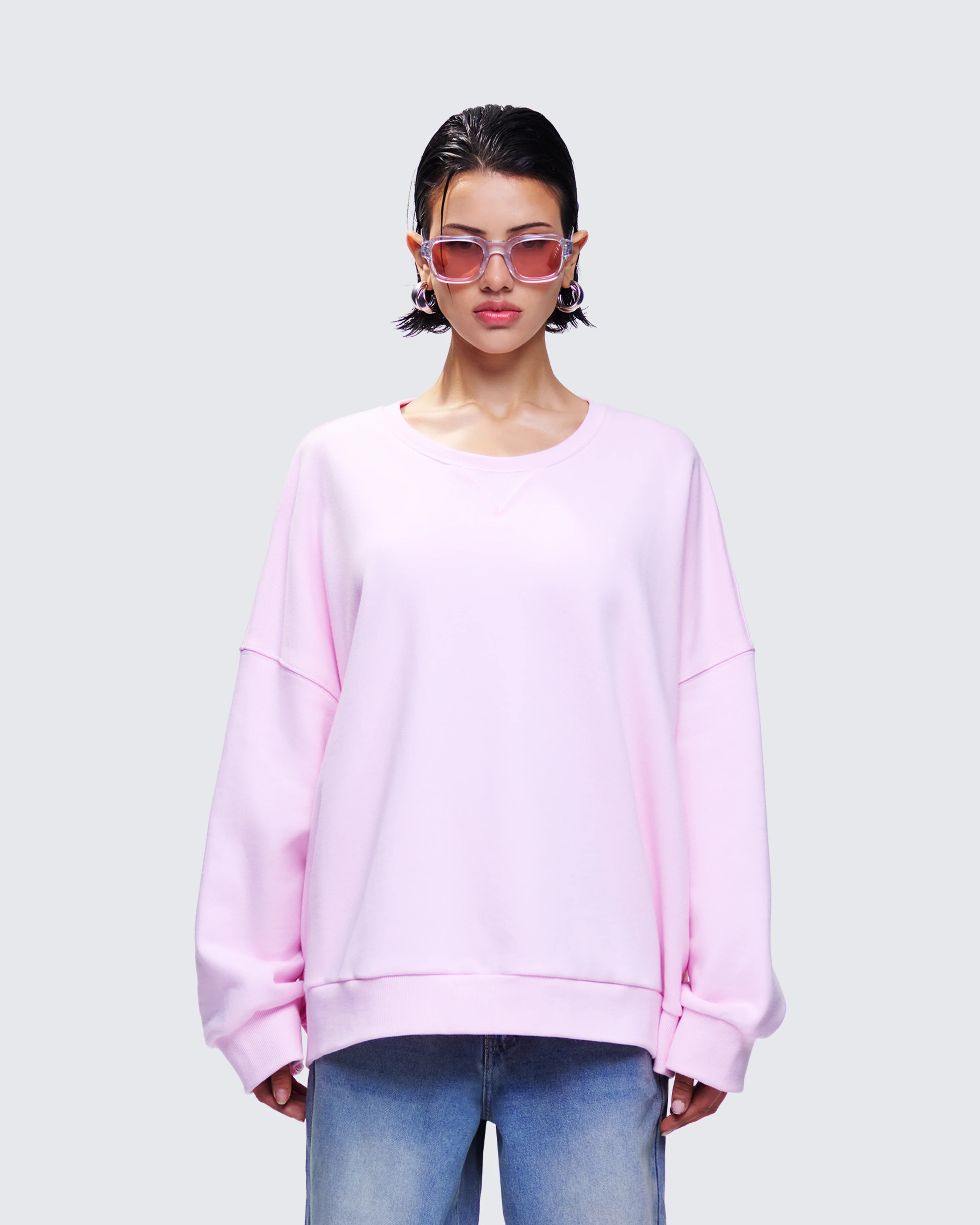 Salima Pink Oversized Sweater - Image 2