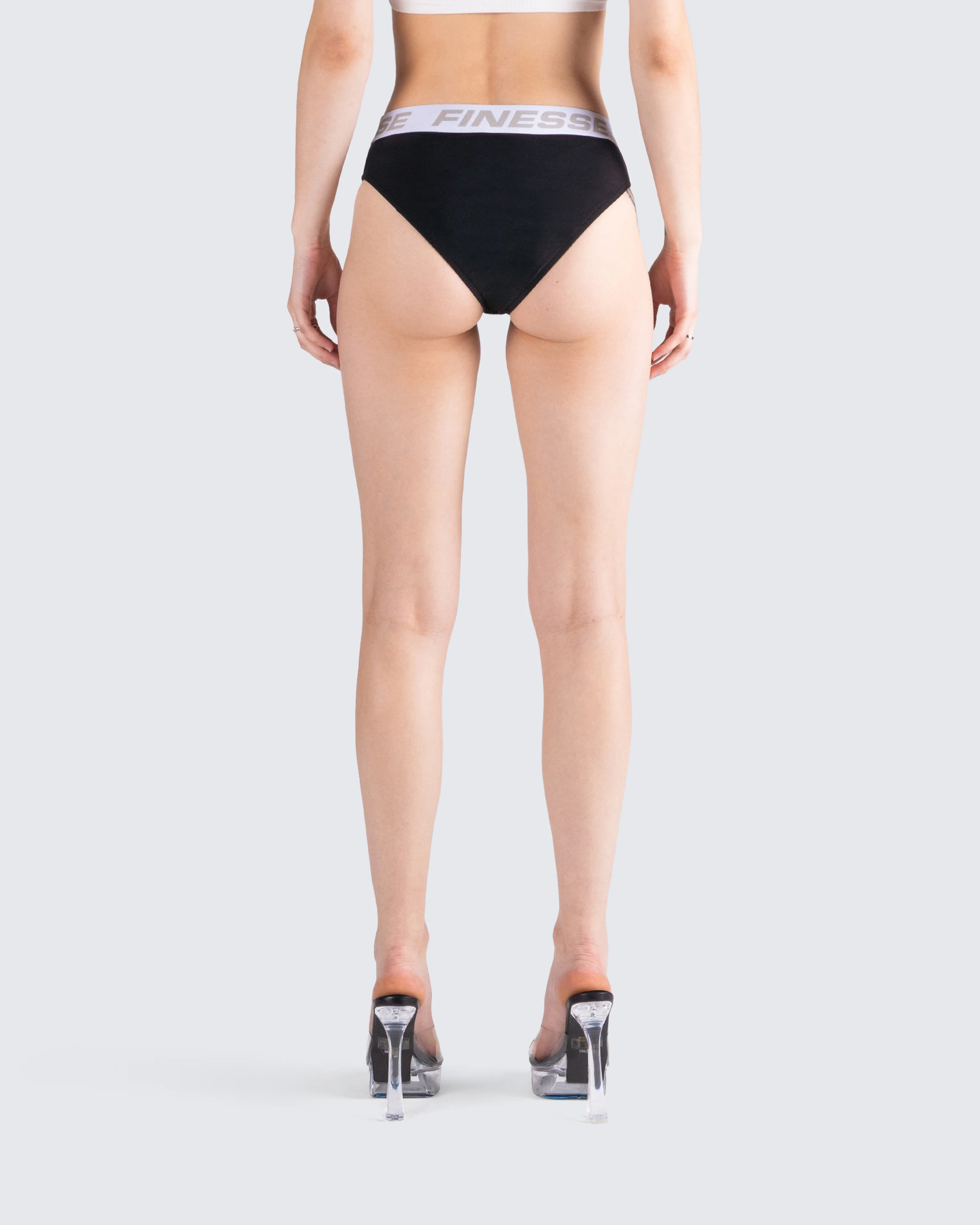Samia Black Logo Panty - Image 7