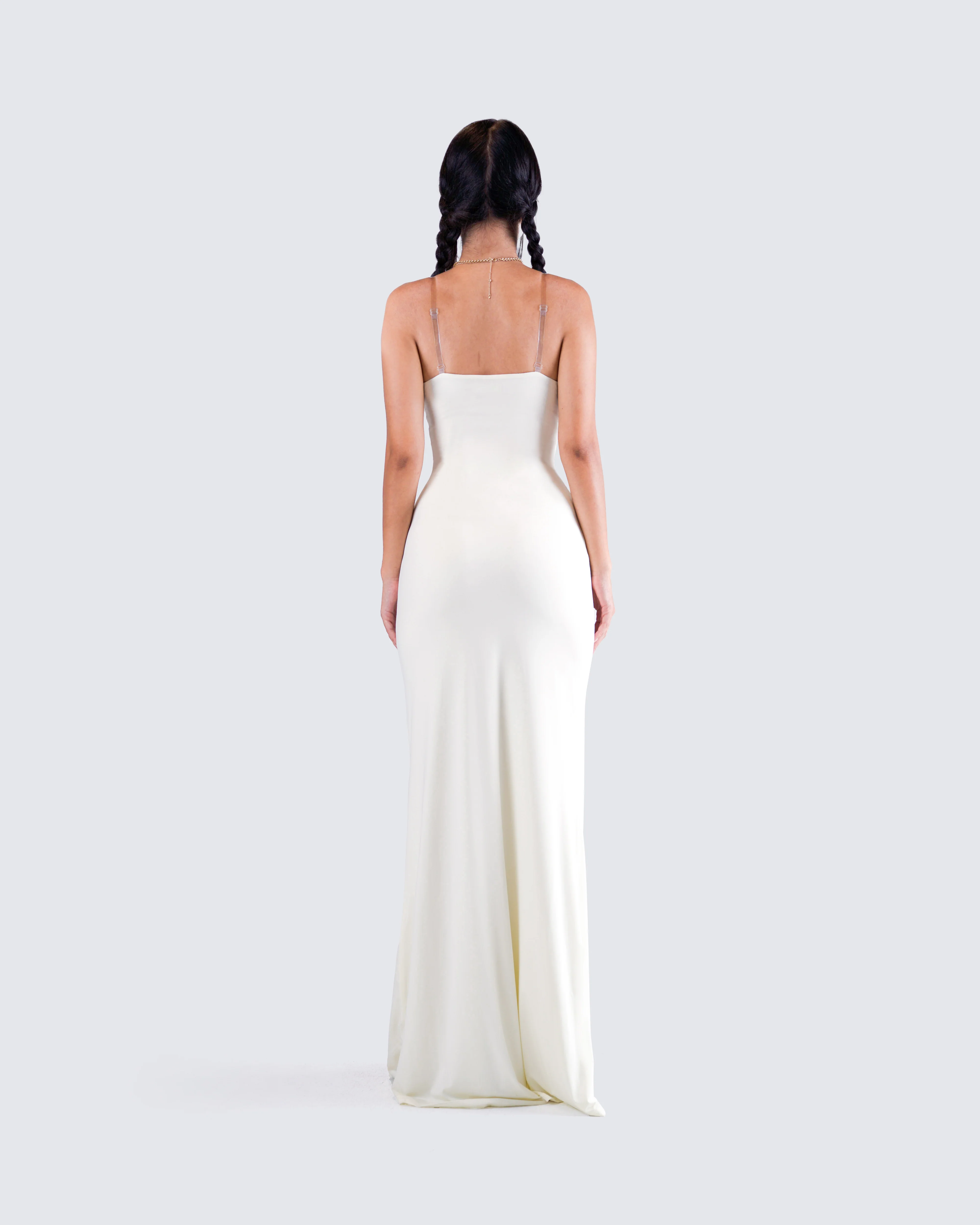 Sana Ivory Cowl Maxi Dress - Image 6