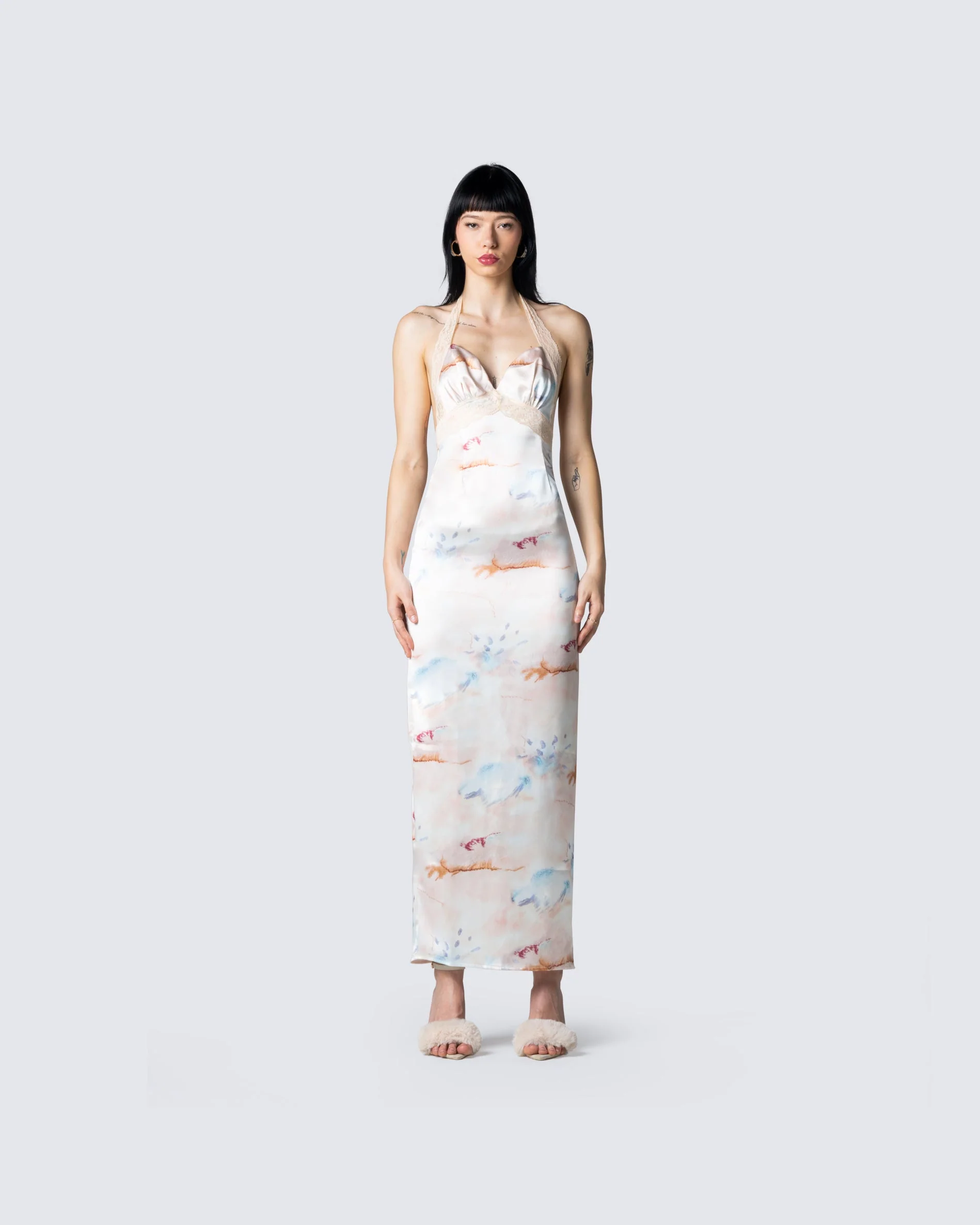 Sandy Tie Dye Print Dress - Image 4