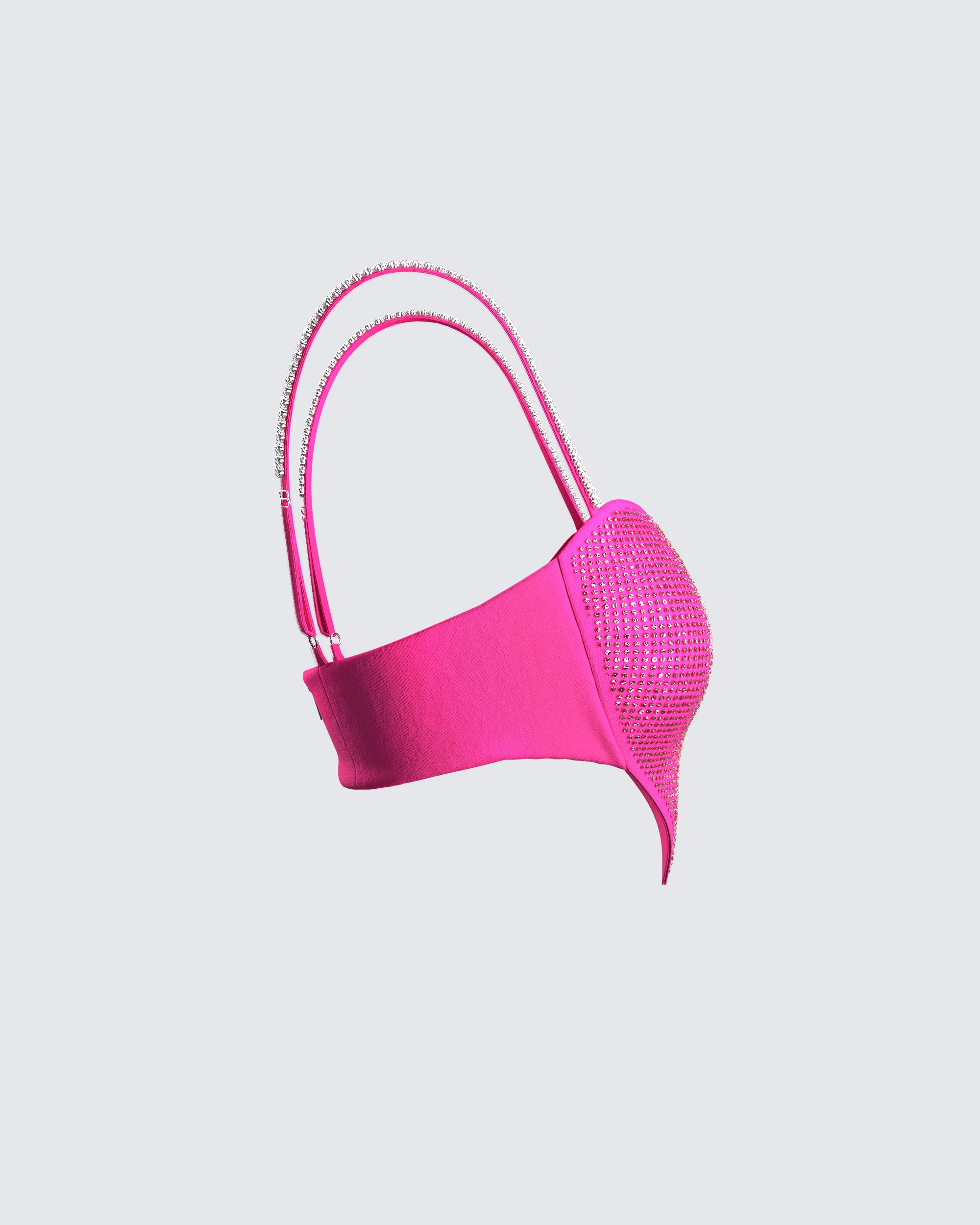 Sanya Pink Heart Crop Top - Image 2