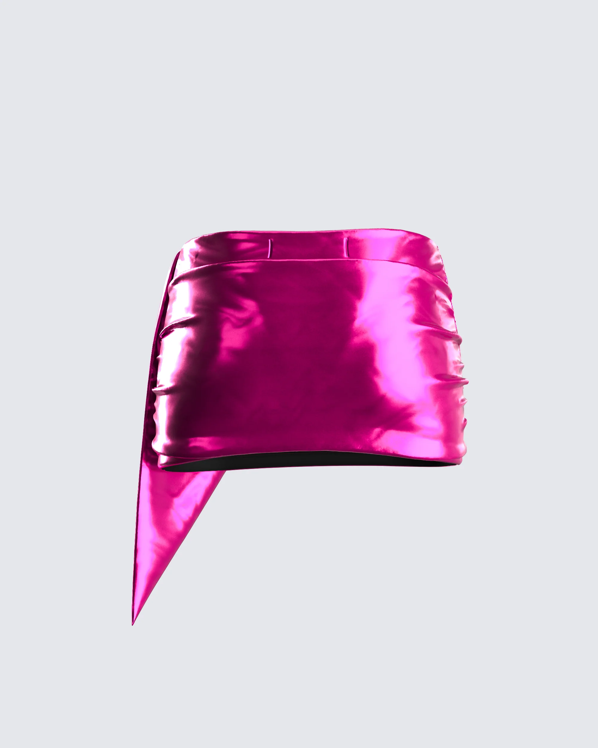 Sanya Pink Metallic Mini Skirt - Image 3