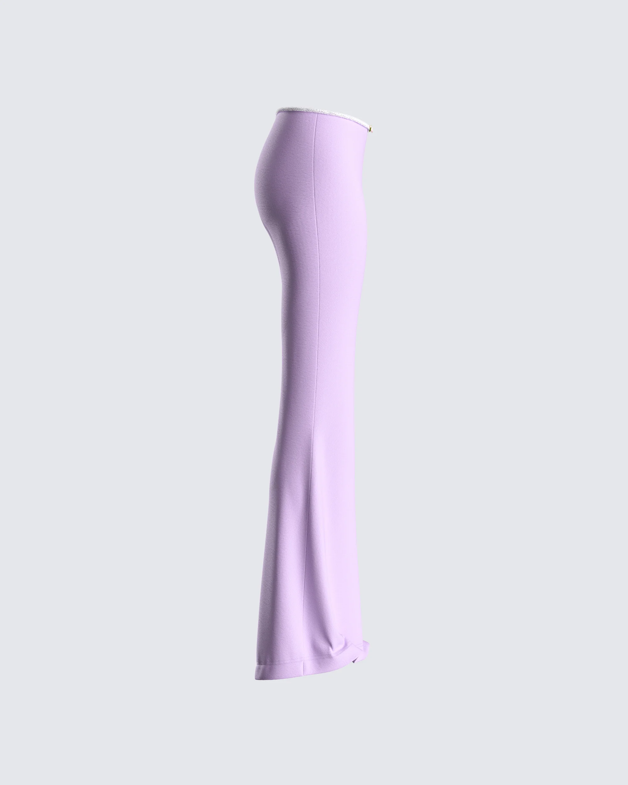 Scout Purple Rib Flared Pants - Image 2