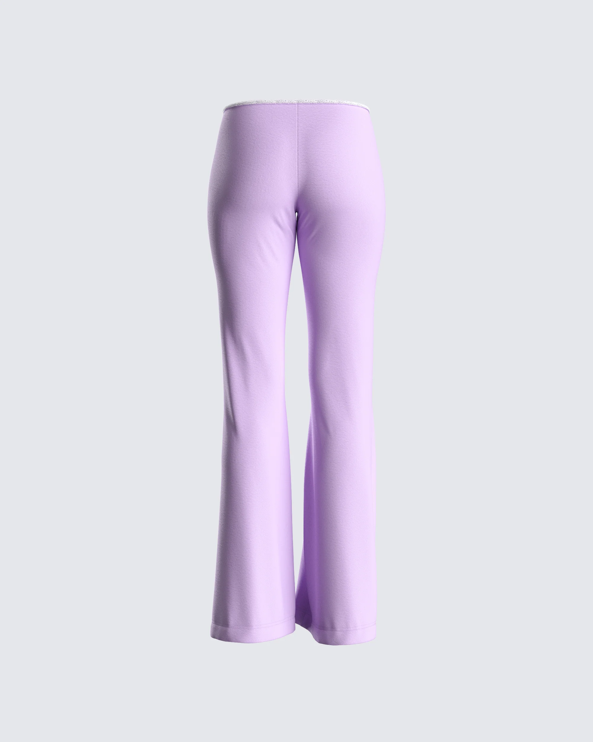 Scout Purple Rib Flared Pants - Image 3