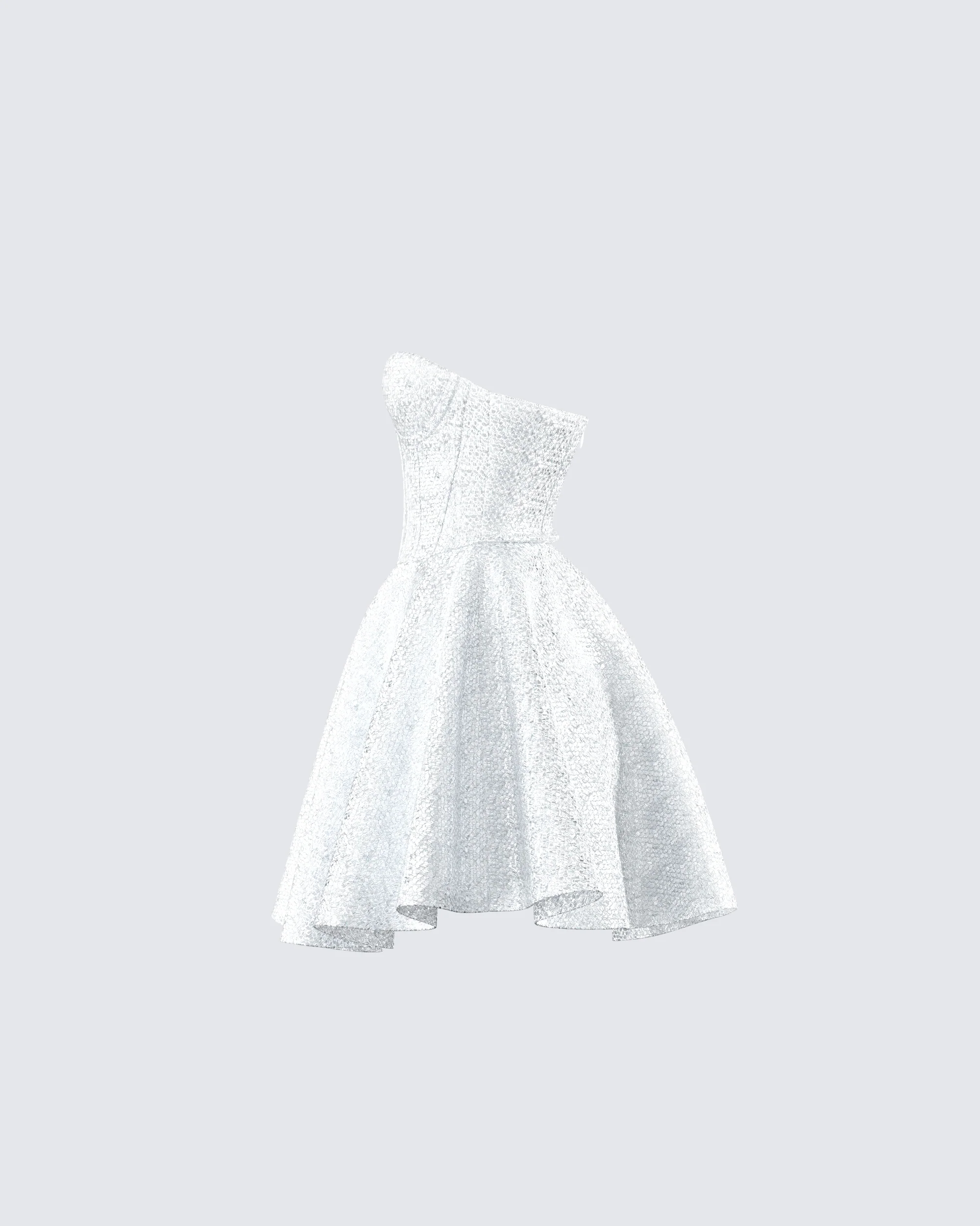 Sejal Silver Corset Mini Dress - Image 2
