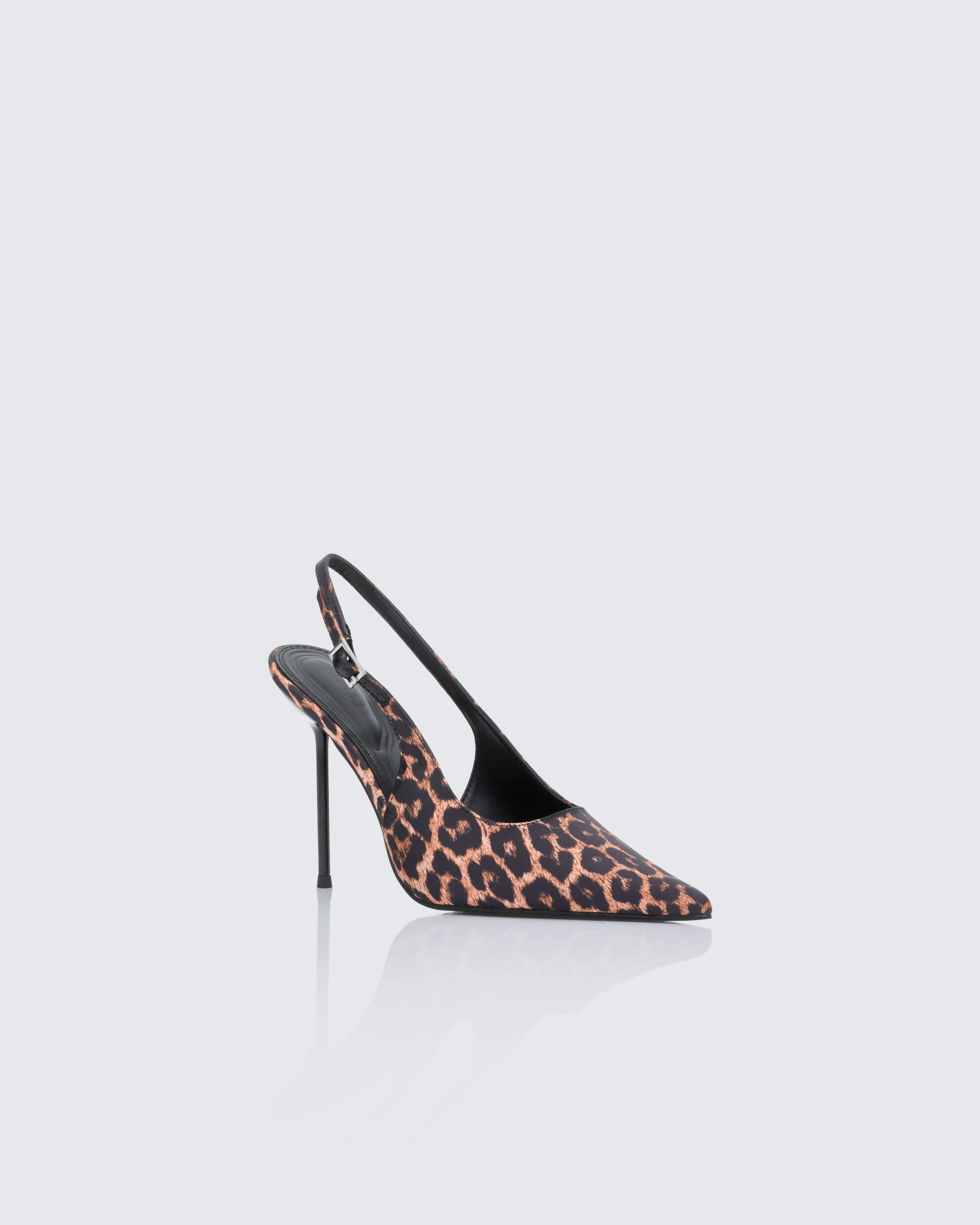 Serene Leopard Knife Point Sling Back - Image 2