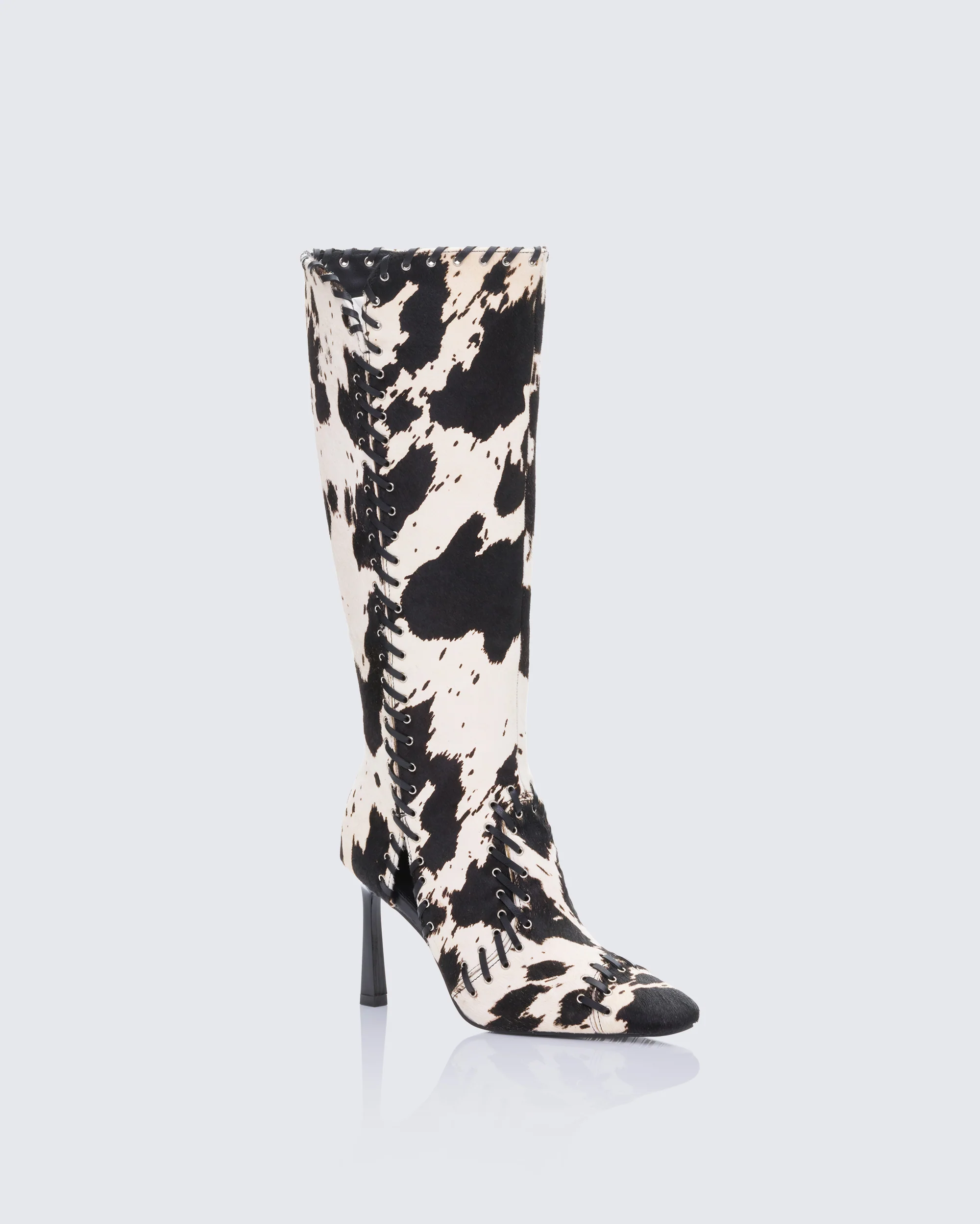 Shanaya Cow Real Leather Whip Stitch Boot - Image 2